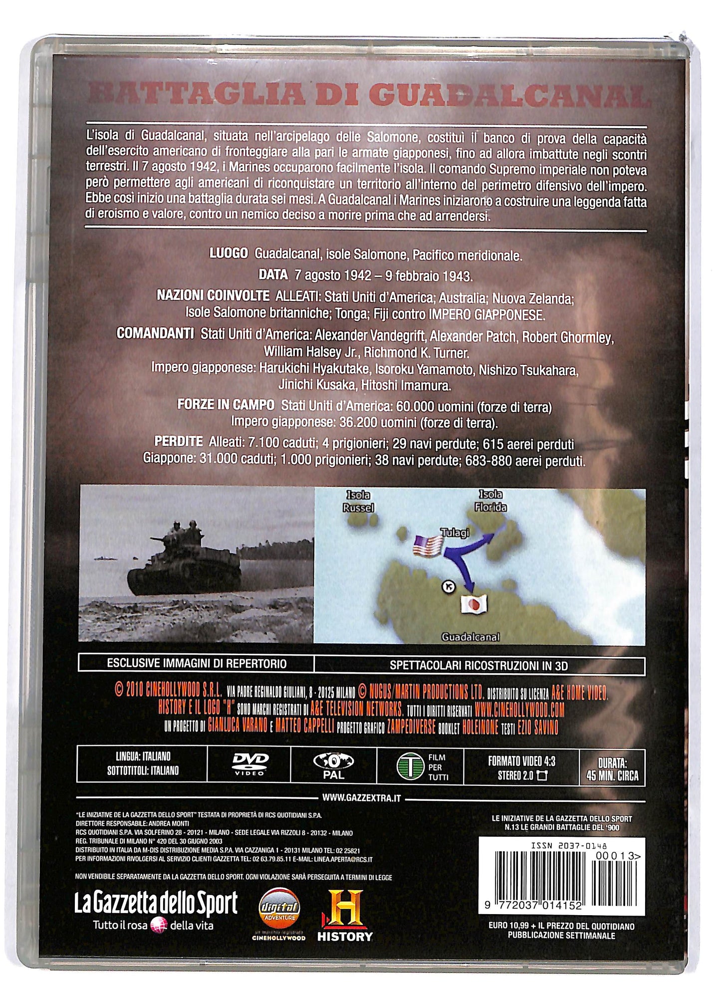 EBOND Battaglia di Guadalcanal 1942-43 EDITORIALE DVD DB713933