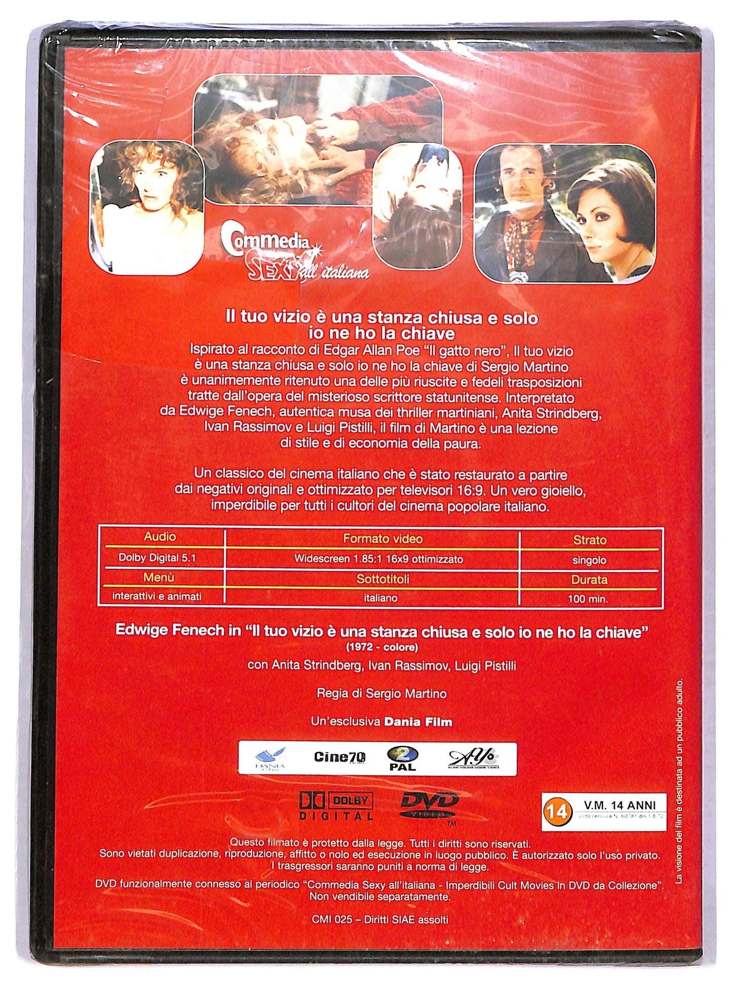 EBOND Il tuo vizio e una stanza chiusa e solo io ne ho la chiave DVD DB713941