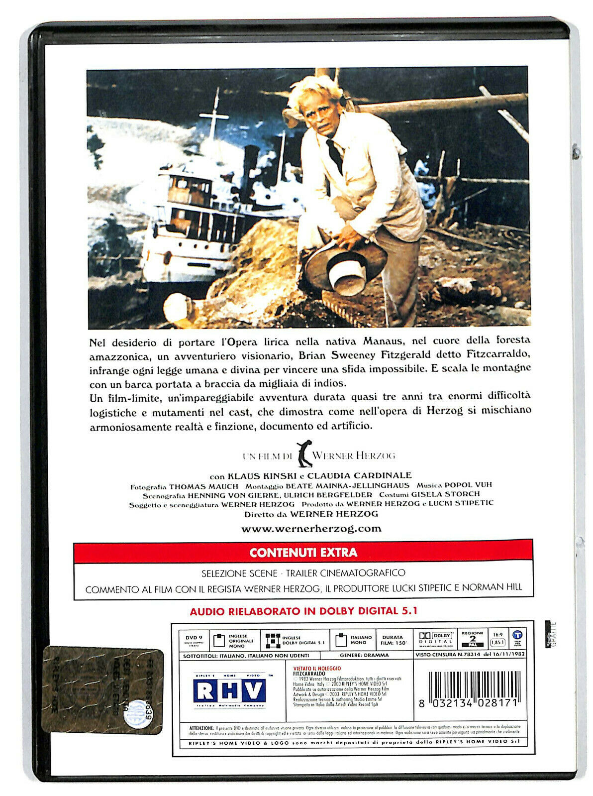 EBOND Fitzcarraldo DVD DB714652