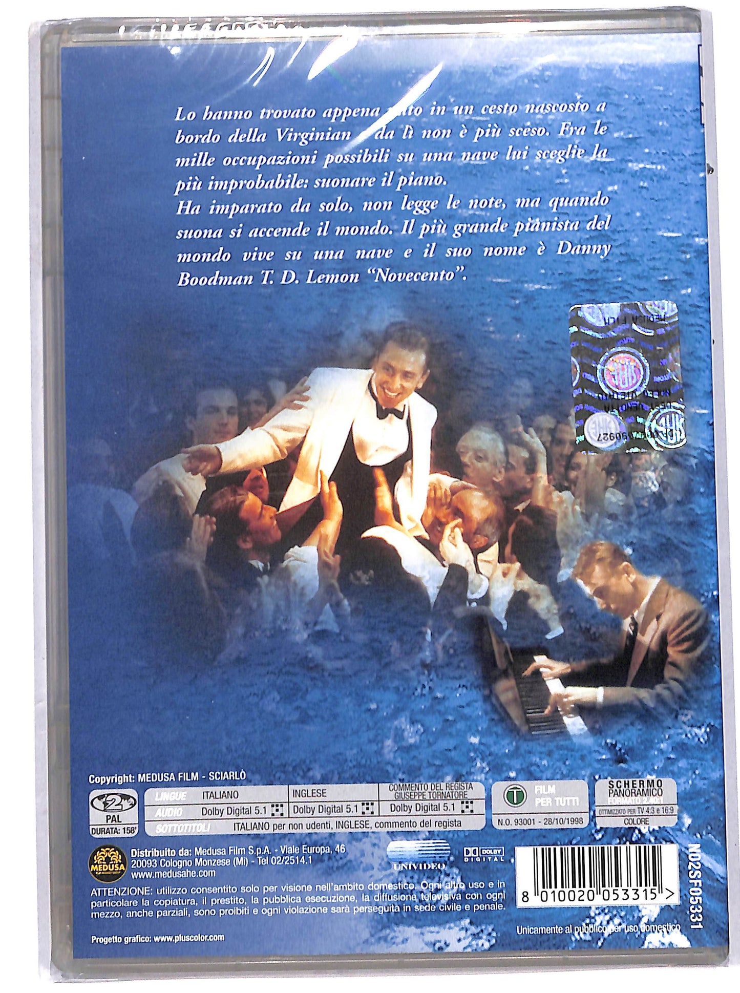 EBOND La leggenda del pianista sull'oceano DVD DB714902