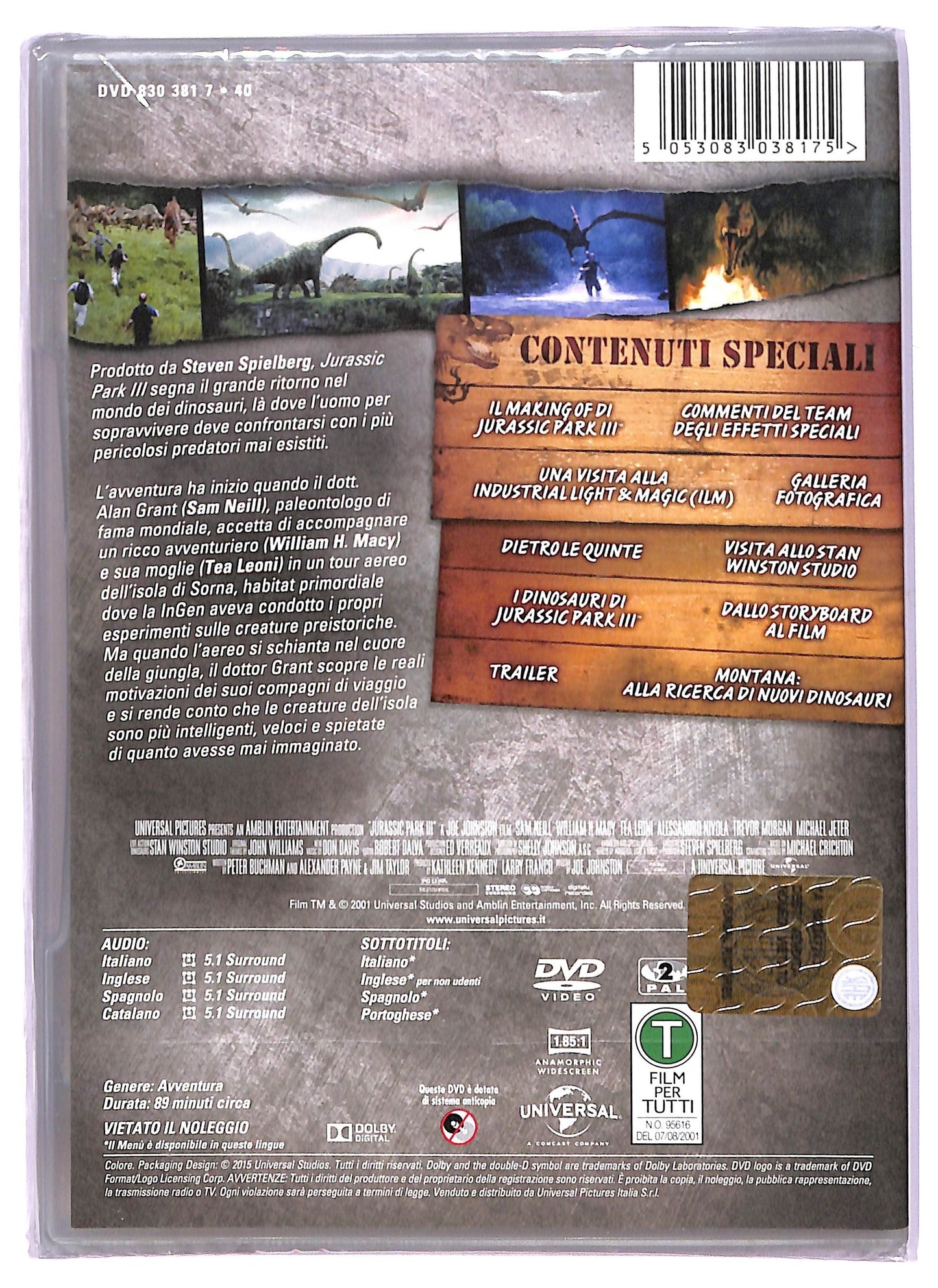 EBOND Jurassic Park III DVD DB714914