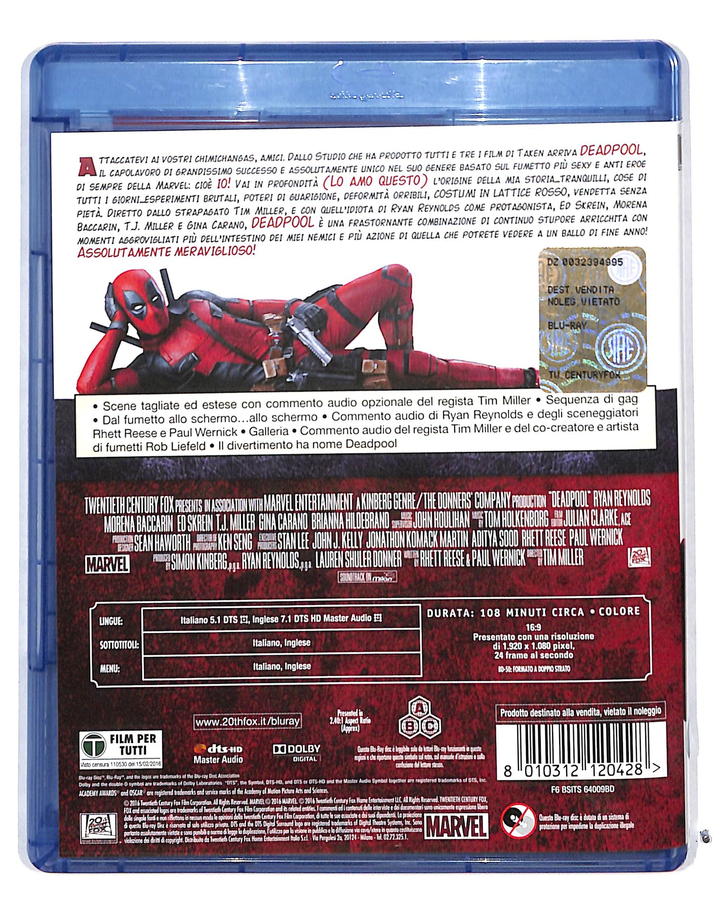 EBOND Deadpool BLURAY BLURAY DB715181