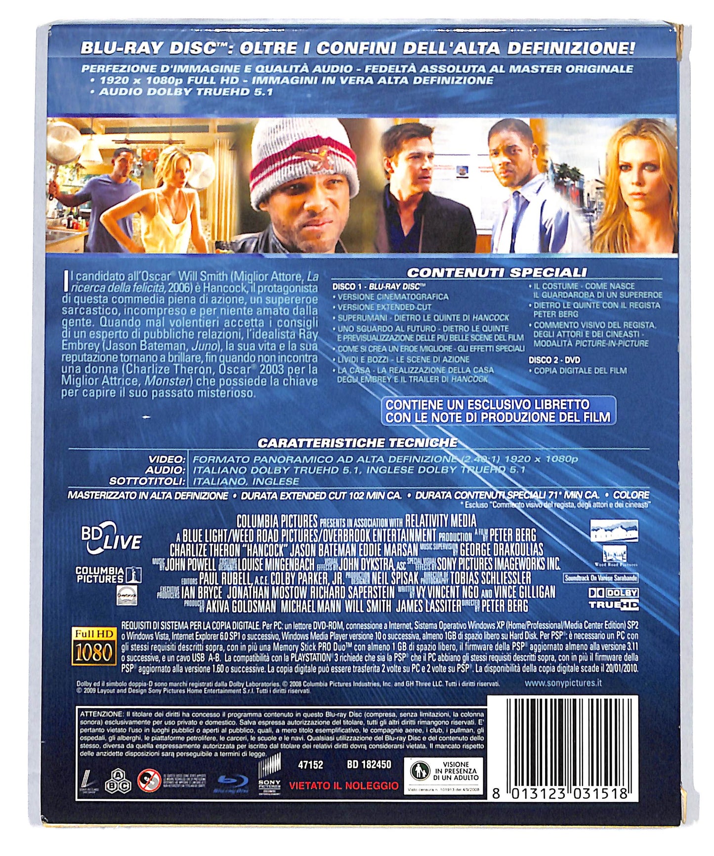 EBOND Hancock Extended Cut BLURAY DB715430