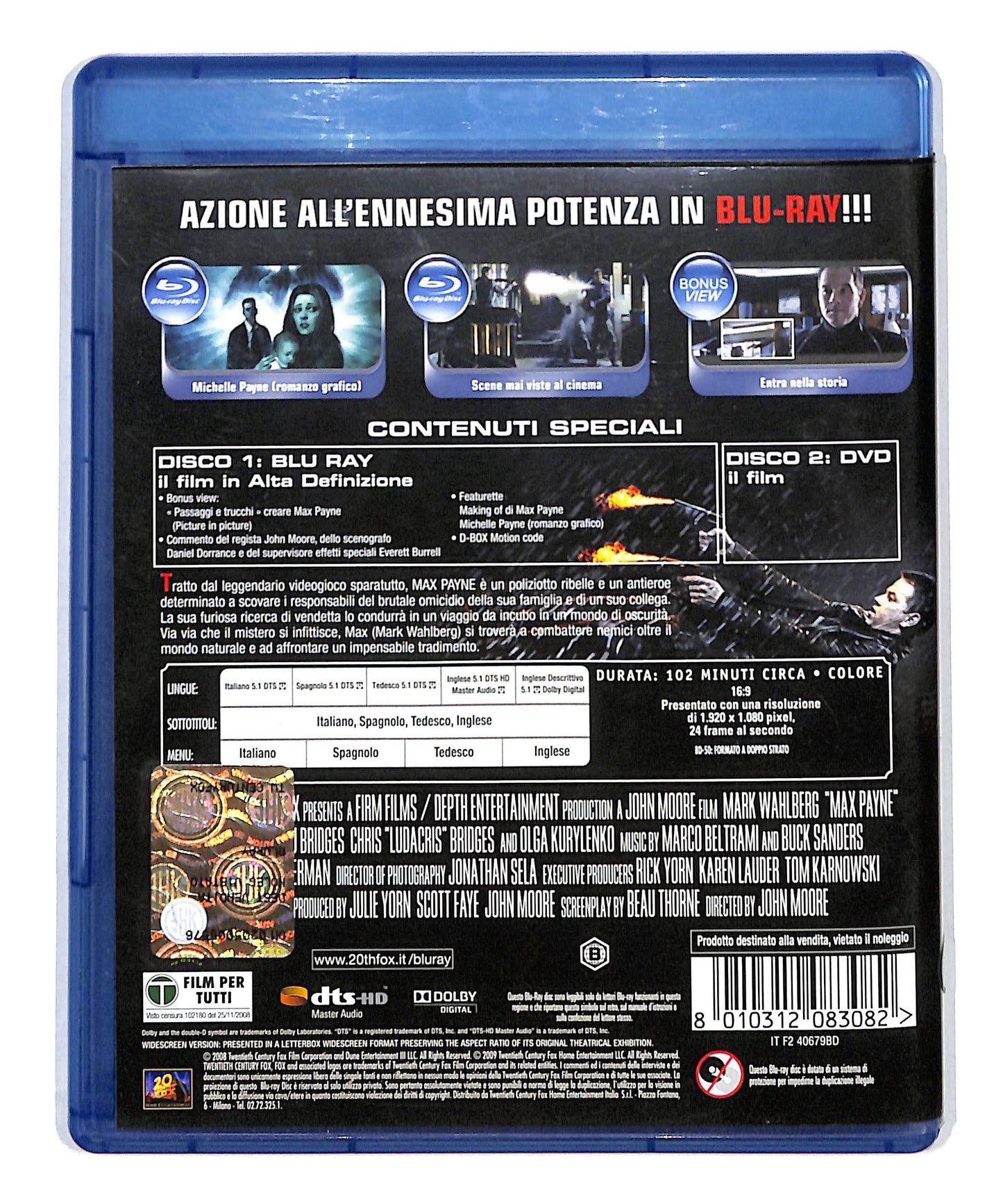 EBOND Max Payne Versione Estesa + DVD BLURAY DB715446