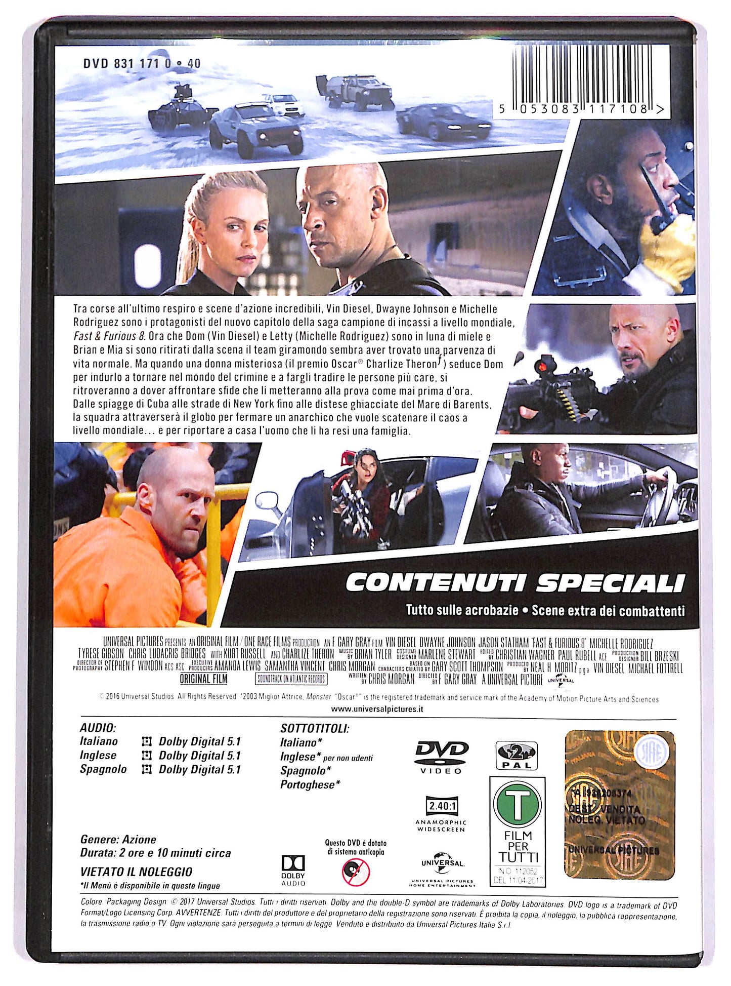 EBOND Fast & Furious 8 DVD DB715605