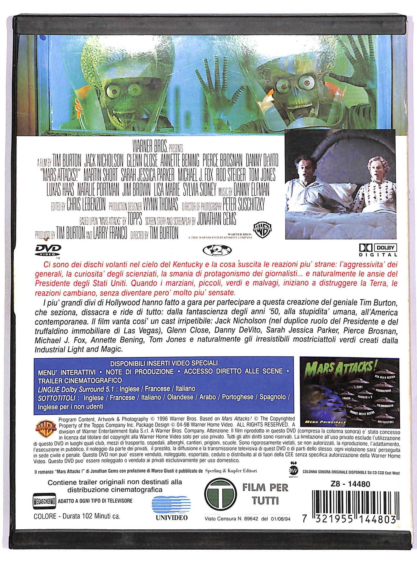 EBOND Mars Attacks! SNAPPER DVD DB715819