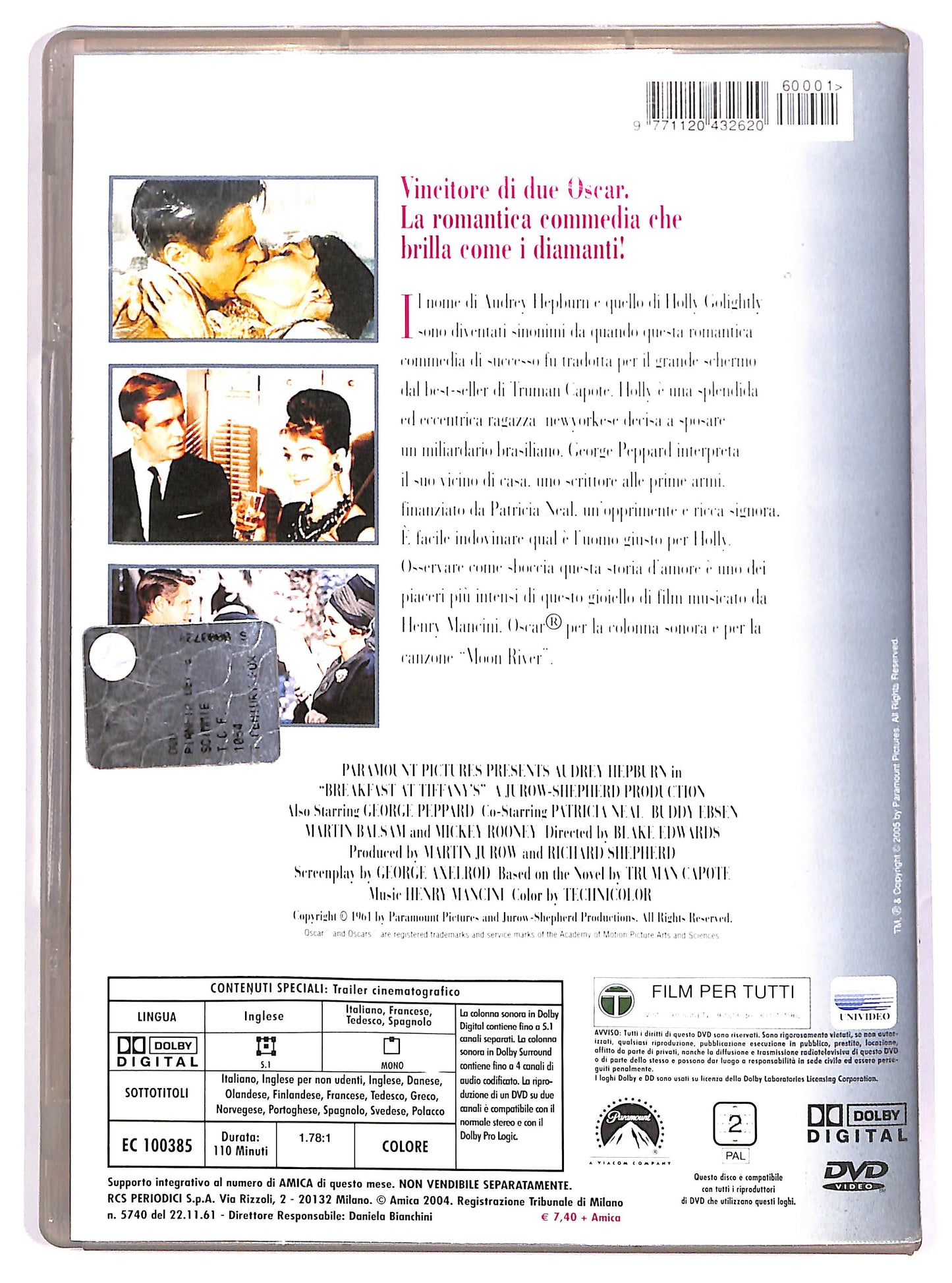 EBOND Colazione da Tiffany EDITORIALE DVD DB716135