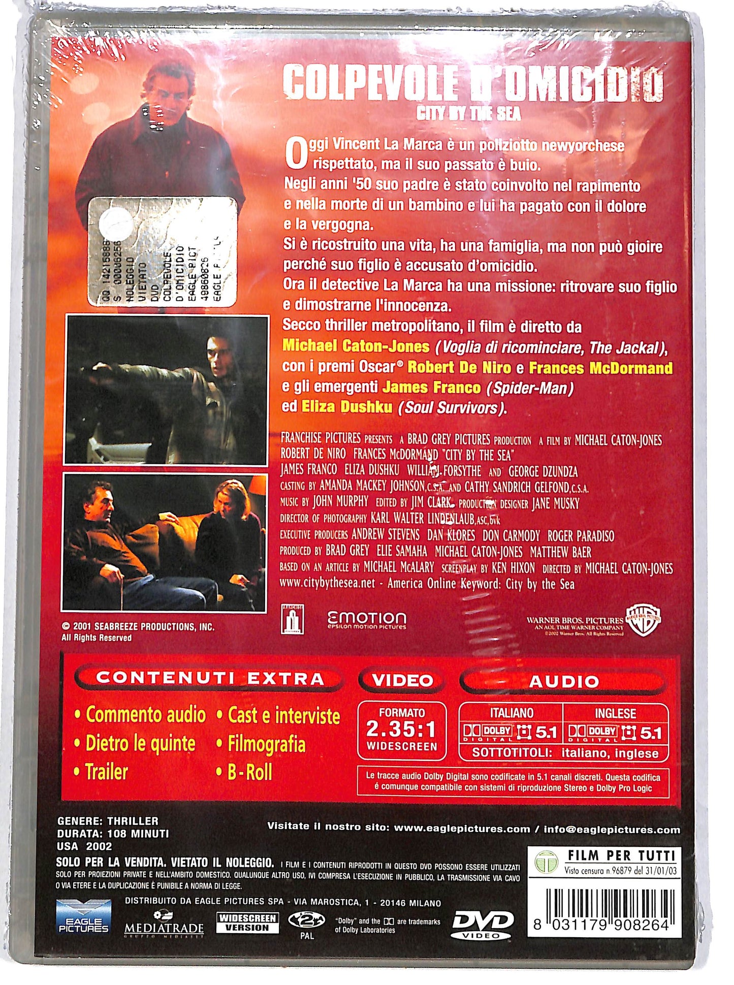 EBOND Colpevole d'omicidio DVD DB716137