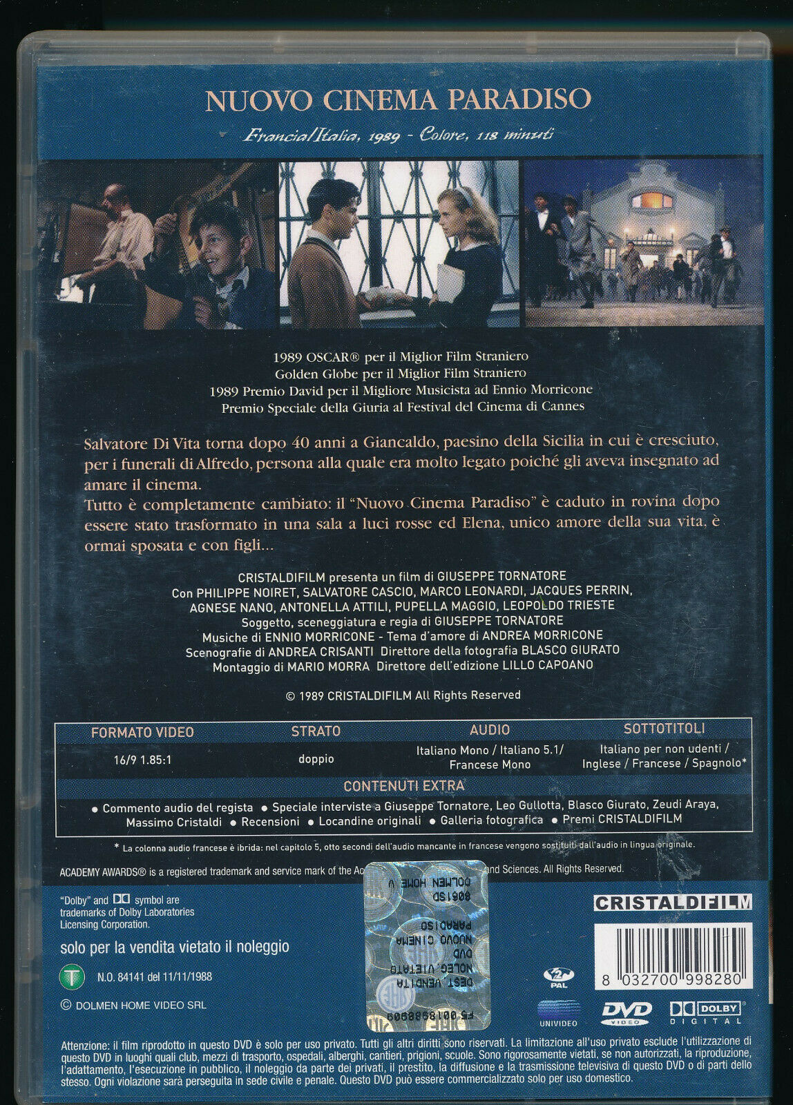 EBOND Nuovo Cinema Paradiso DVD DB716303