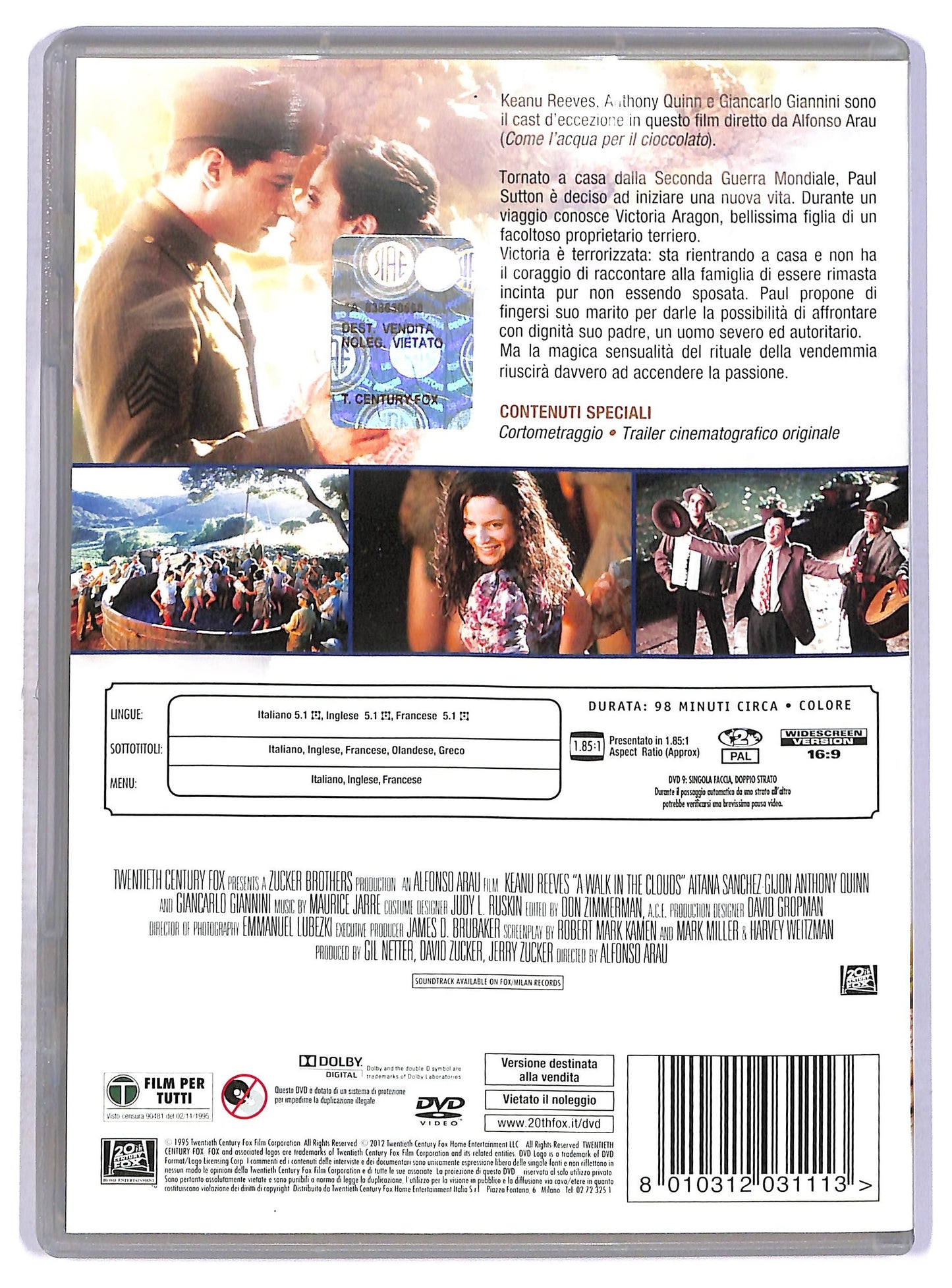 EBOND Il Profumo Del Mosto Selvatico DVD DB716324