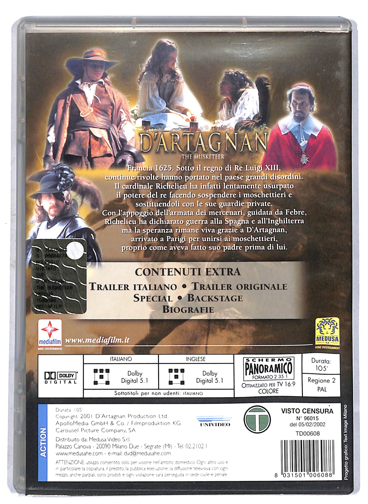 EBOND D'Artagnan - The Musketeer DVD DB716346