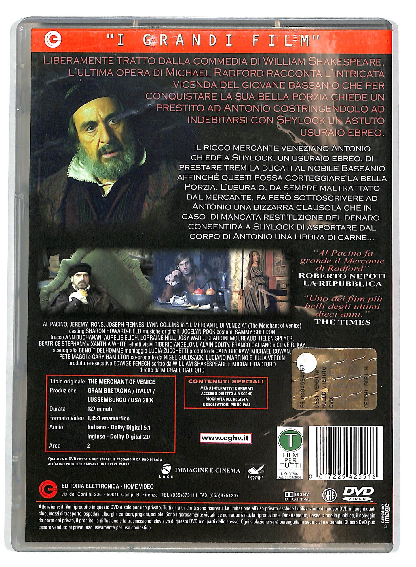 EBOND Il Mercante Di Venezia DVD DB716360