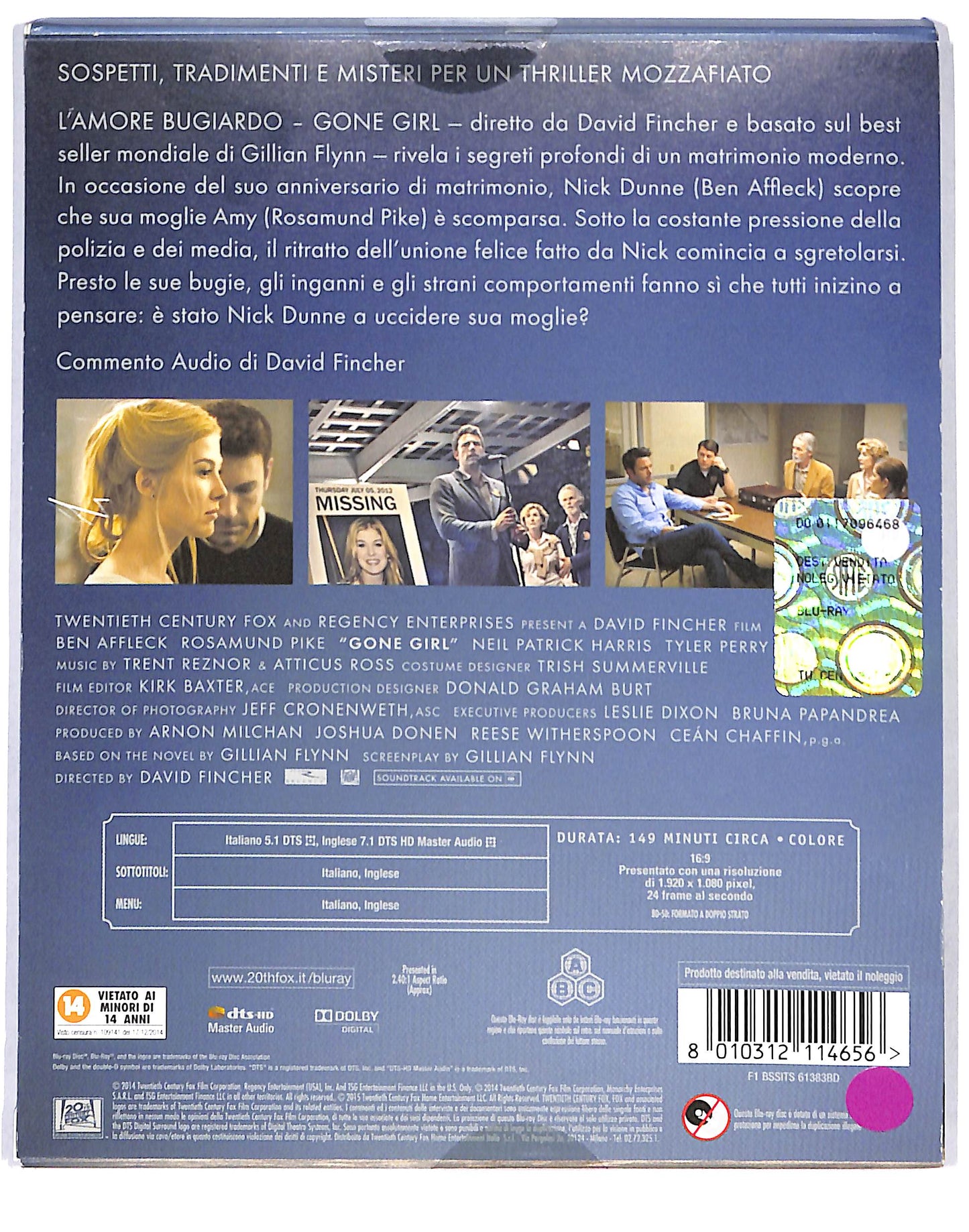 EBOND L'amore Bugiardo - Gone Girl BLURAY BLURAY DB717366