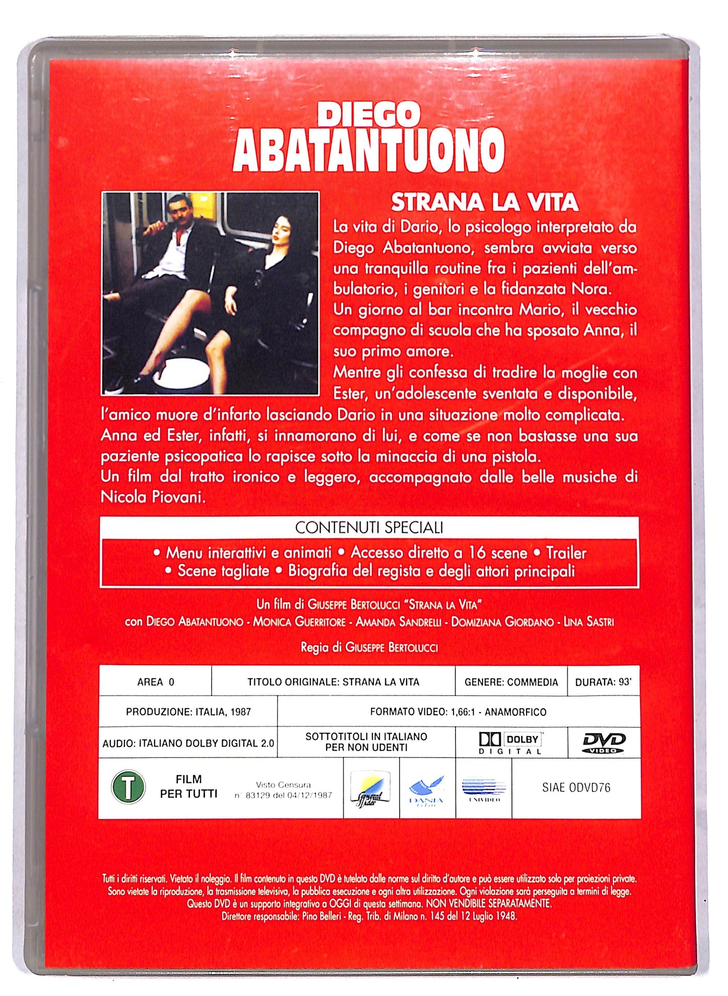 EBOND Diego Abatantuono - Strana la vita EDITORIALE DVD DB717444