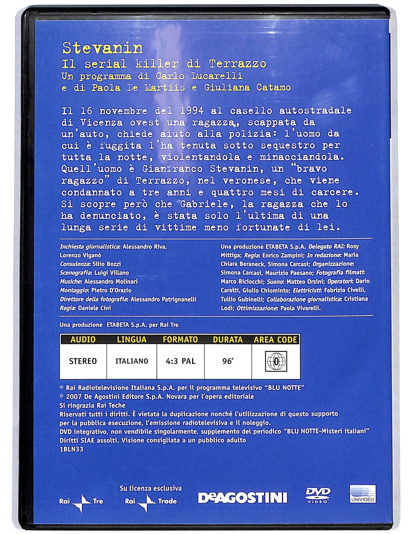 EBOND Stevanin Il serial Killer di Terrazzo vol.33 EDITORIALE DVD DB717450
