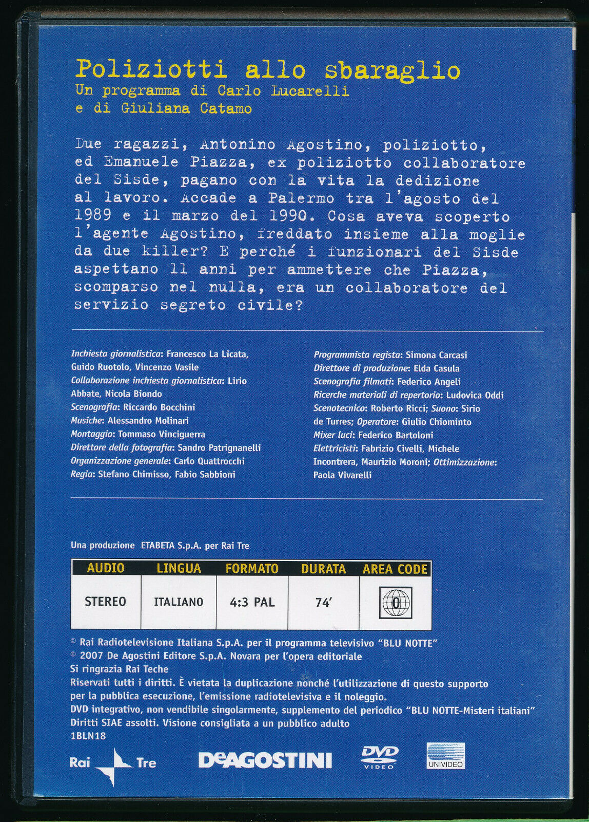 EBOND Blu Notte - Poliziotti Allo Sbaraglio Editoriale DVD DB717455