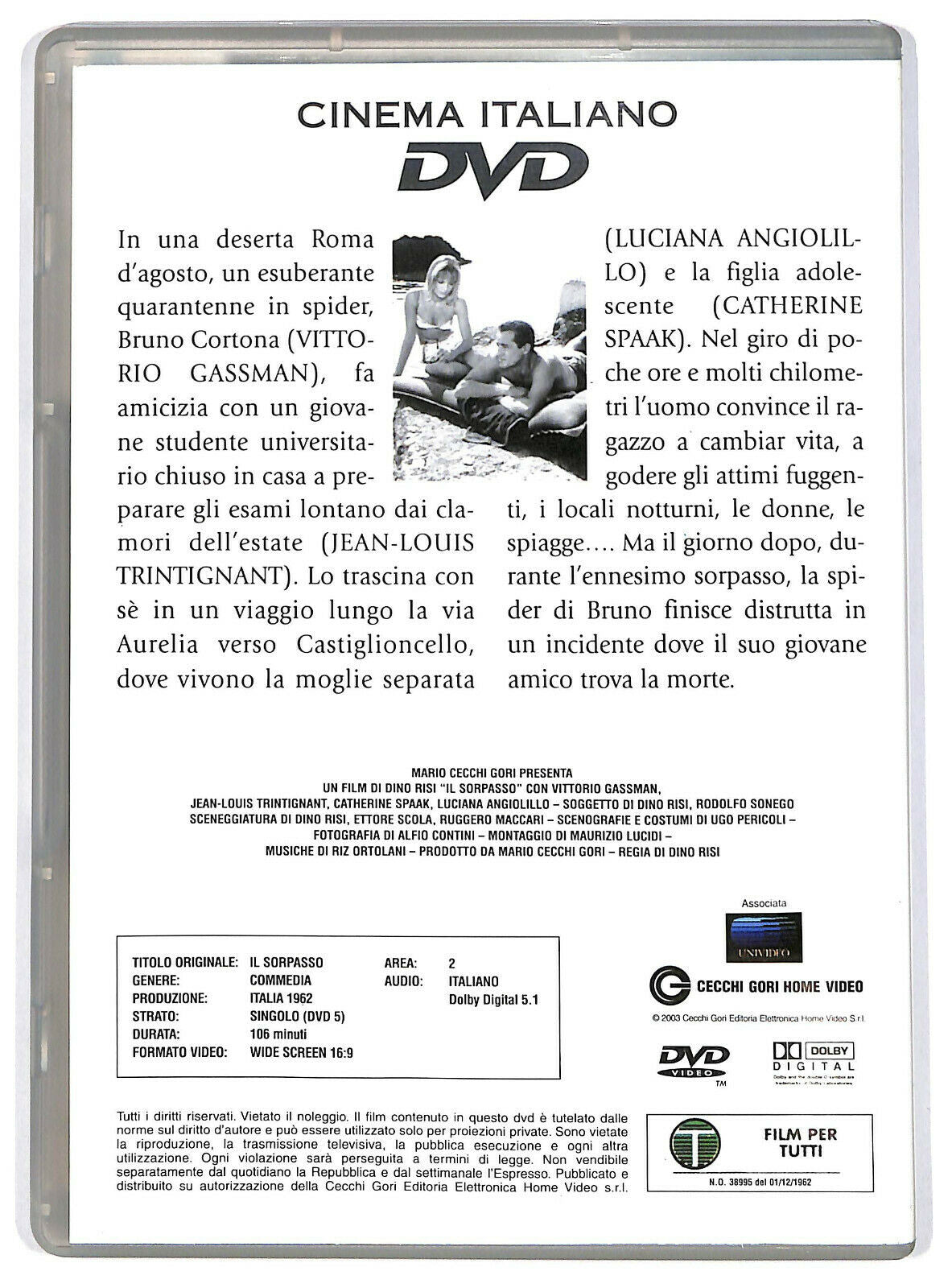 EBOND Cinema Italiano - Il Sorpasso Vol.7 Editoriale DVD DB717615