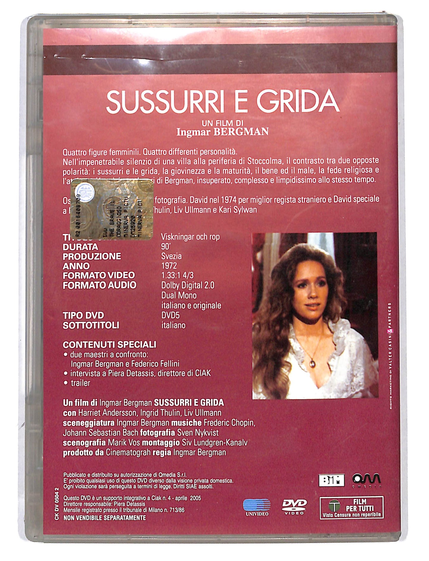 EBOND Sussurri e Grida EDITORIALE DVD DB717623