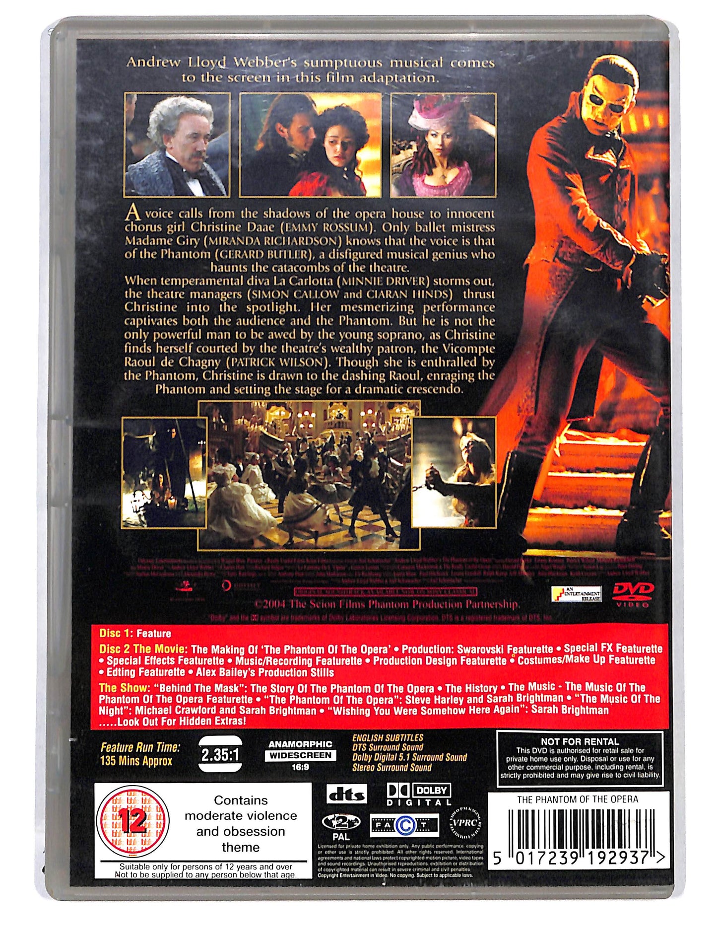 EBOND The Phantom of the Opera Edizione: Regno Unito DVD DB717645