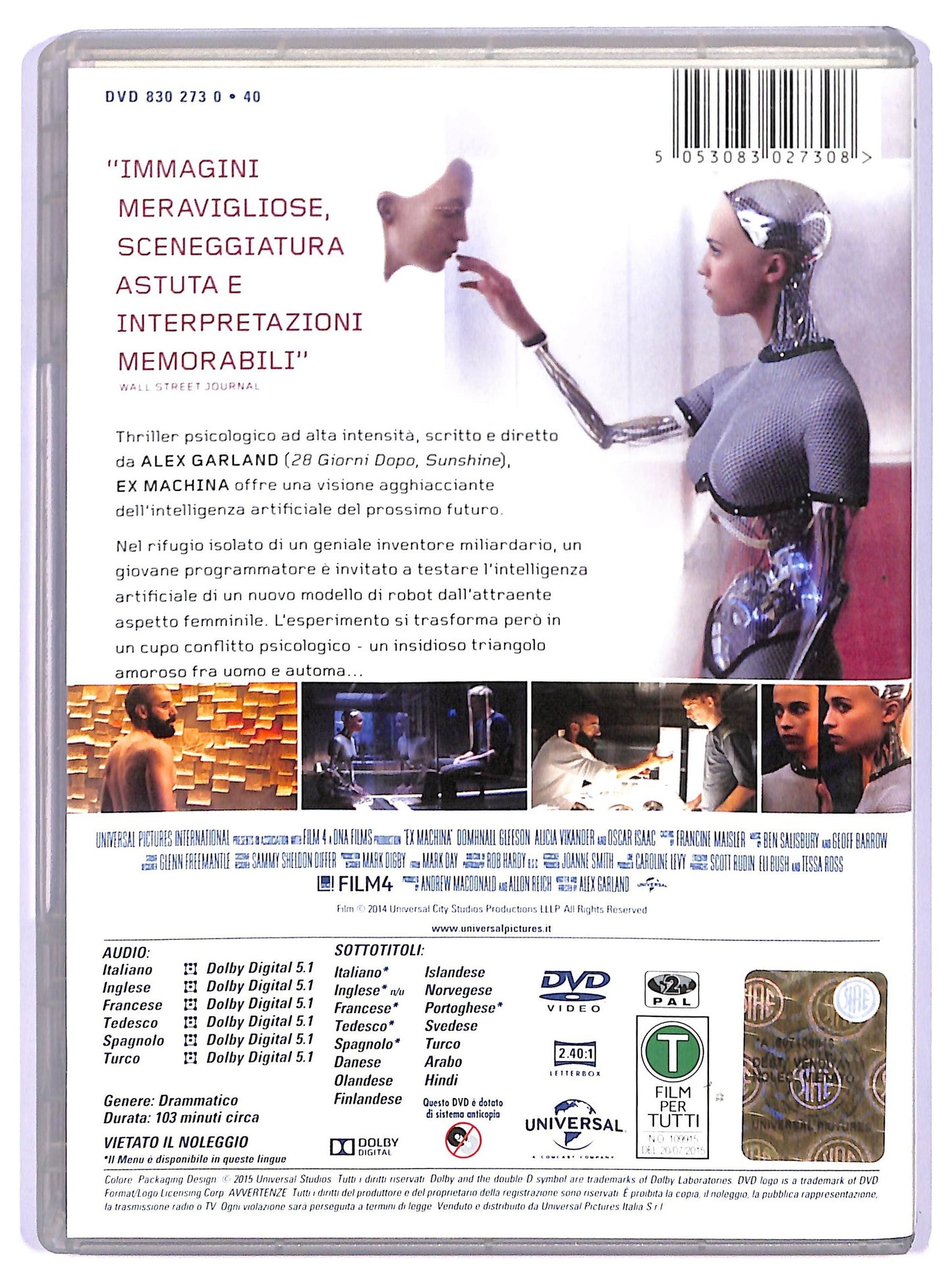 EBOND Ex Machina NOLEGGIO DVD DB719122