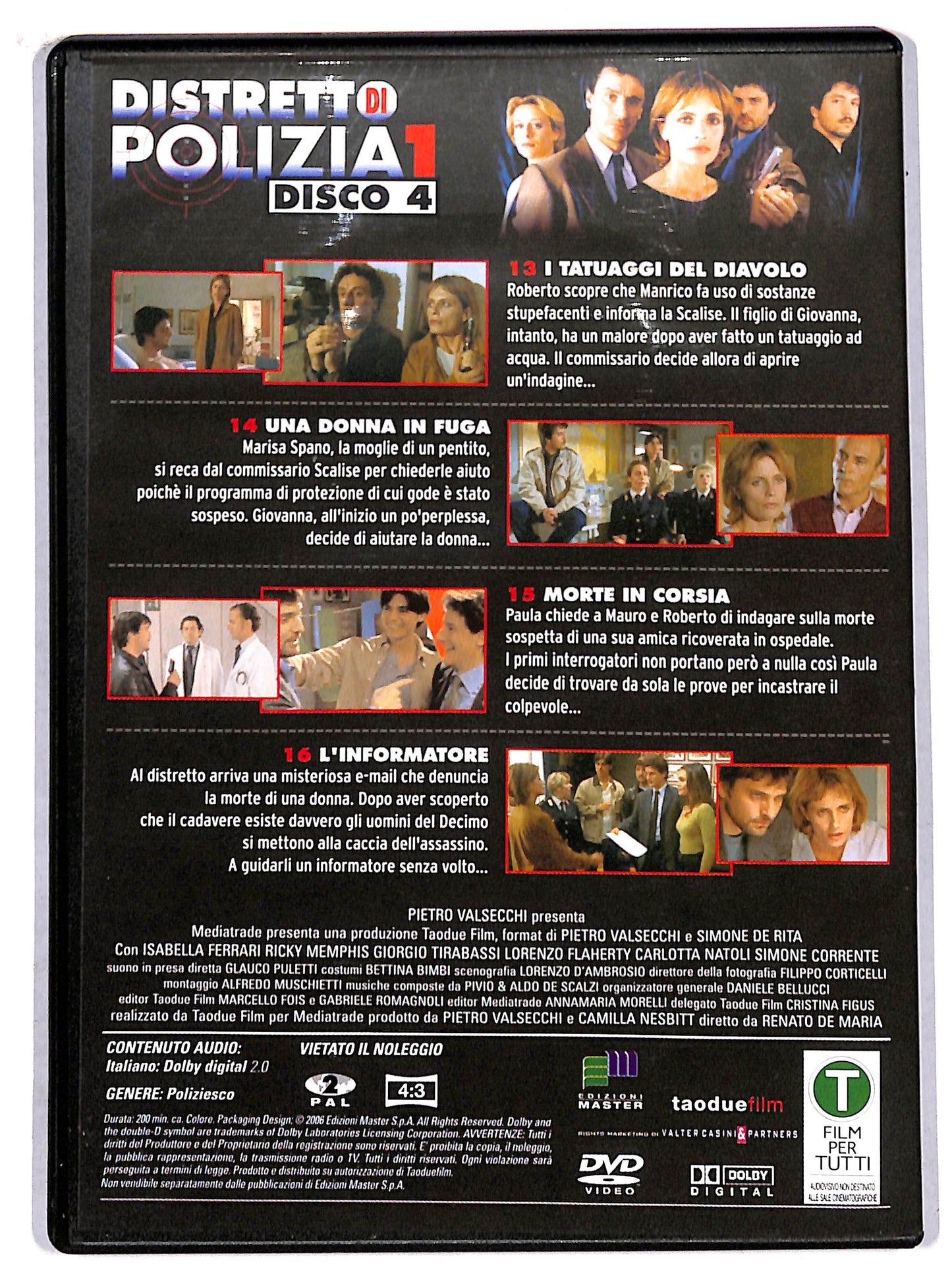 EBOND distretto di polizia 1 disco 4 EDITORIALE DVD DB719434