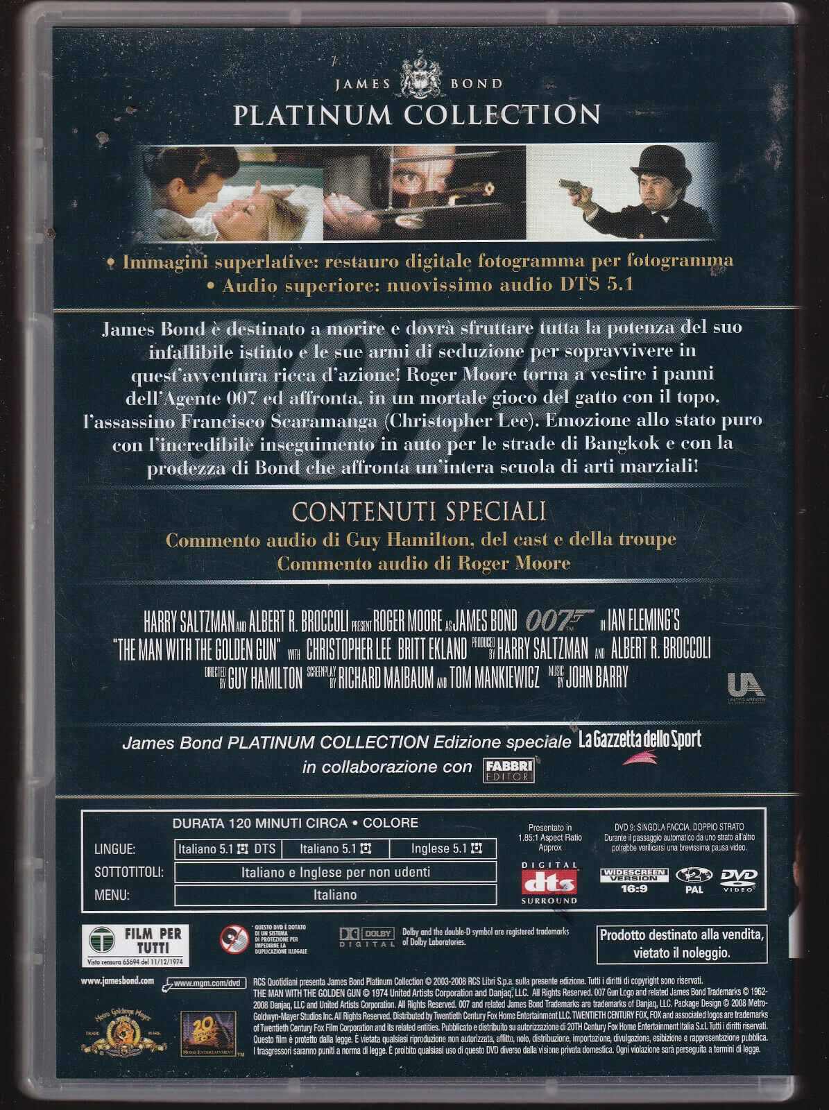 EBOND 007 L'uomo Dalla Pistola D'oro Editoriale DVD DB719451
