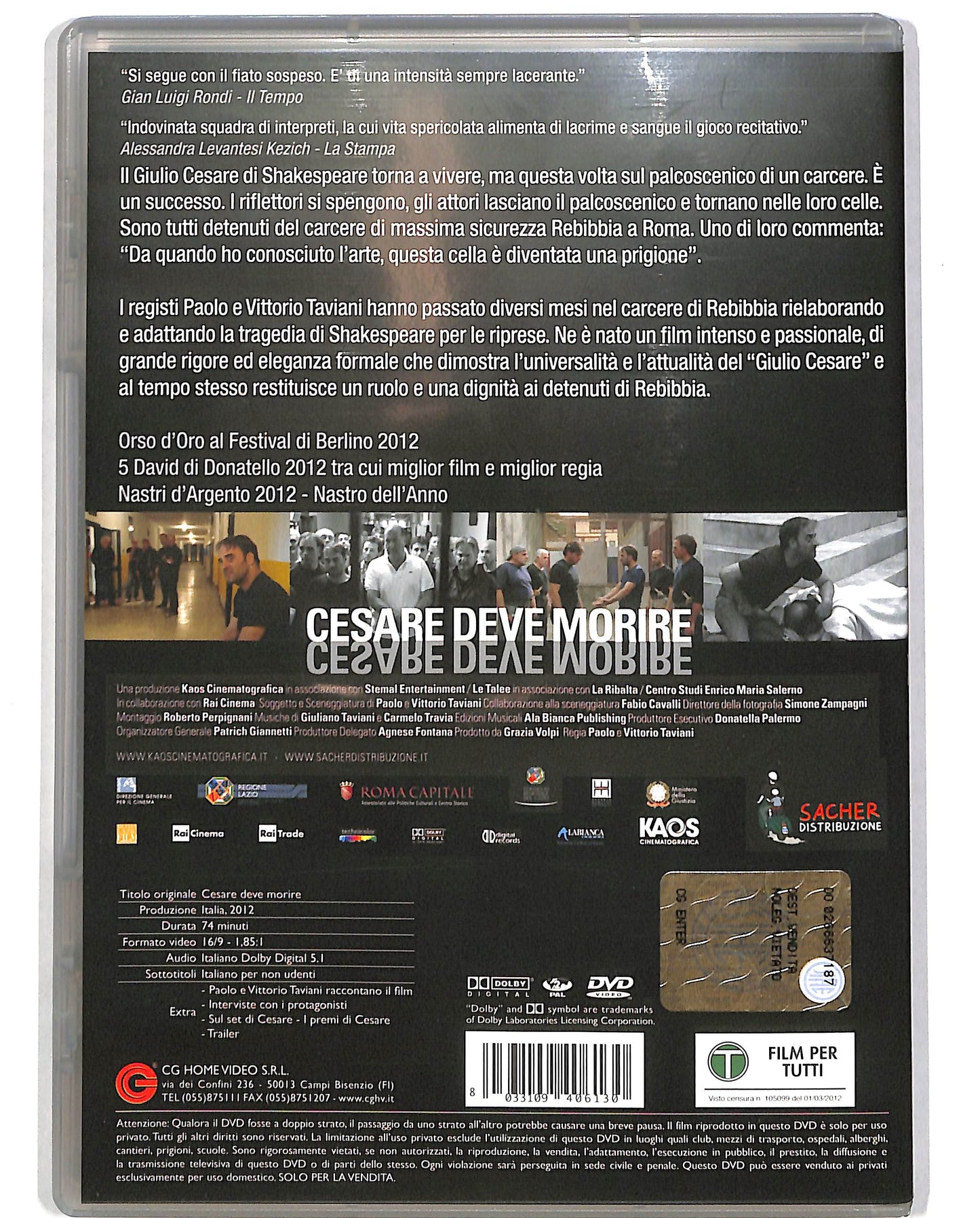 EBOND Cesare deve morire NOLEGGIO DVD DB720145