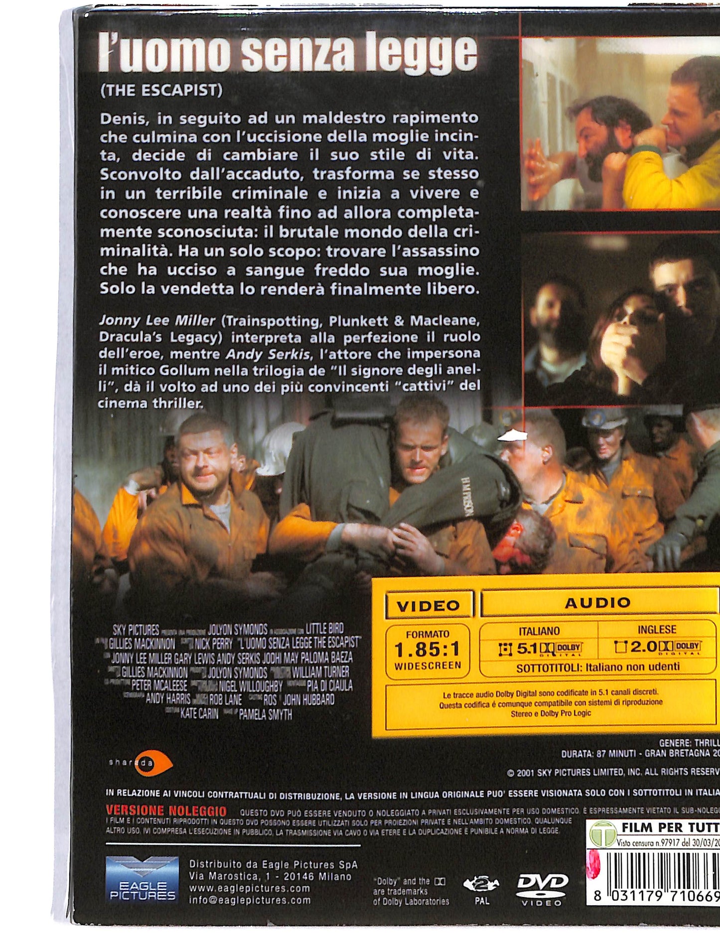 EBOND L'uomo senza legge NOLEGGIO DVD DB720653