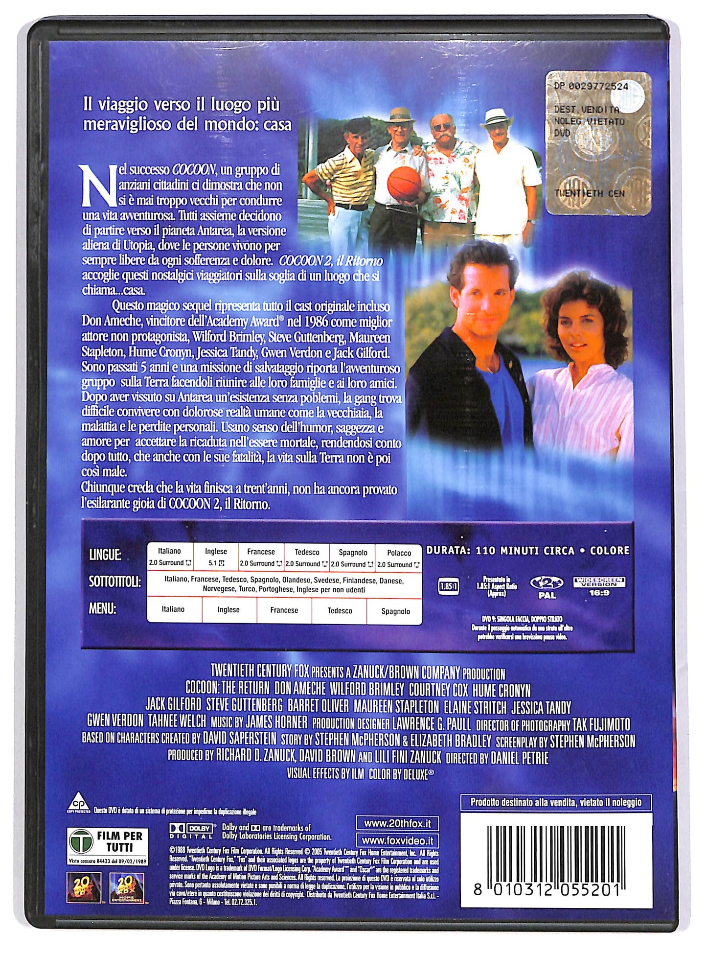 EBOND Cocoon 2 - Il ritorno NOLEGGIO DVD DB720823