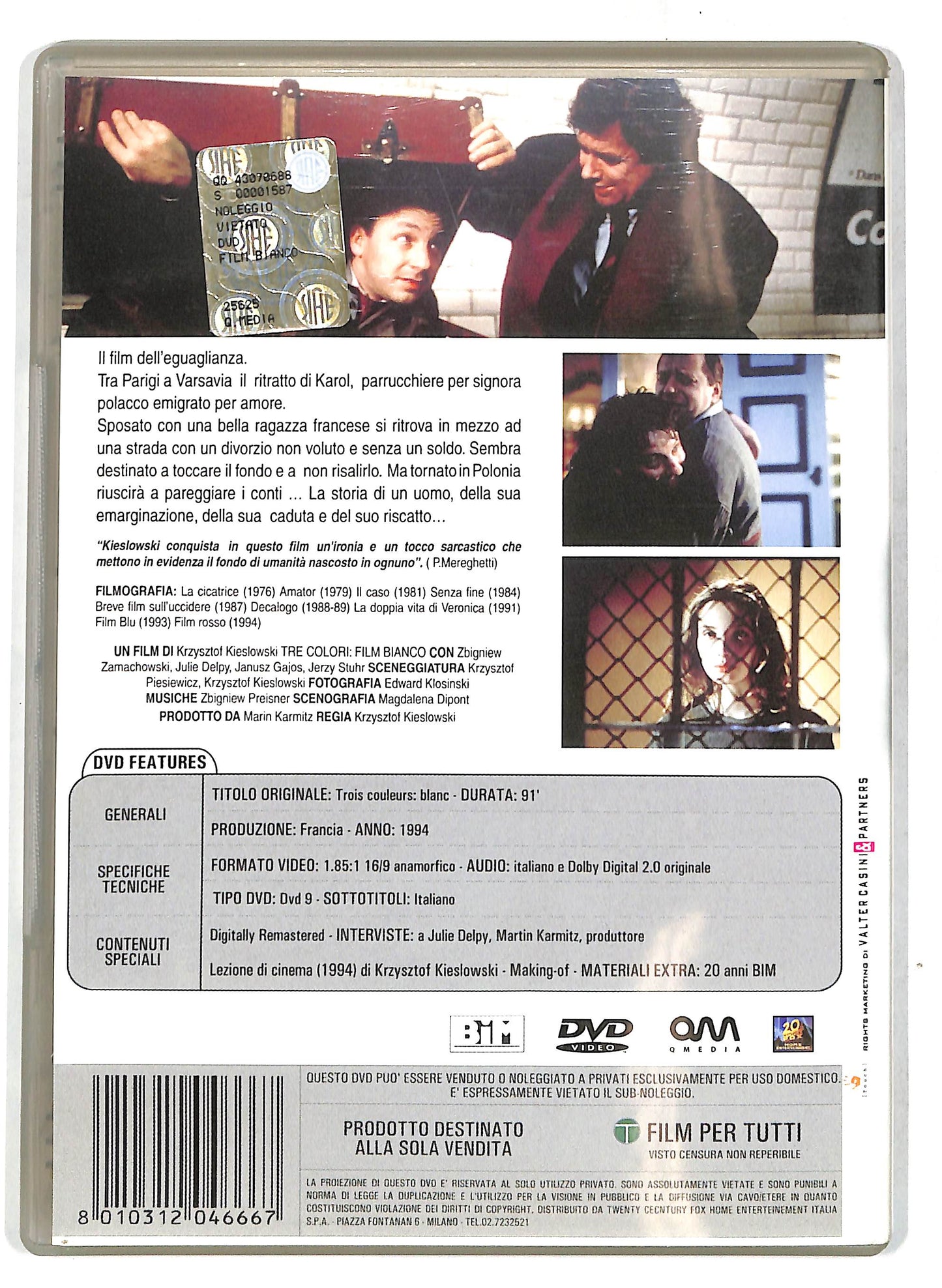 EBOND Tre Colori Film Bianco DVD DB720839