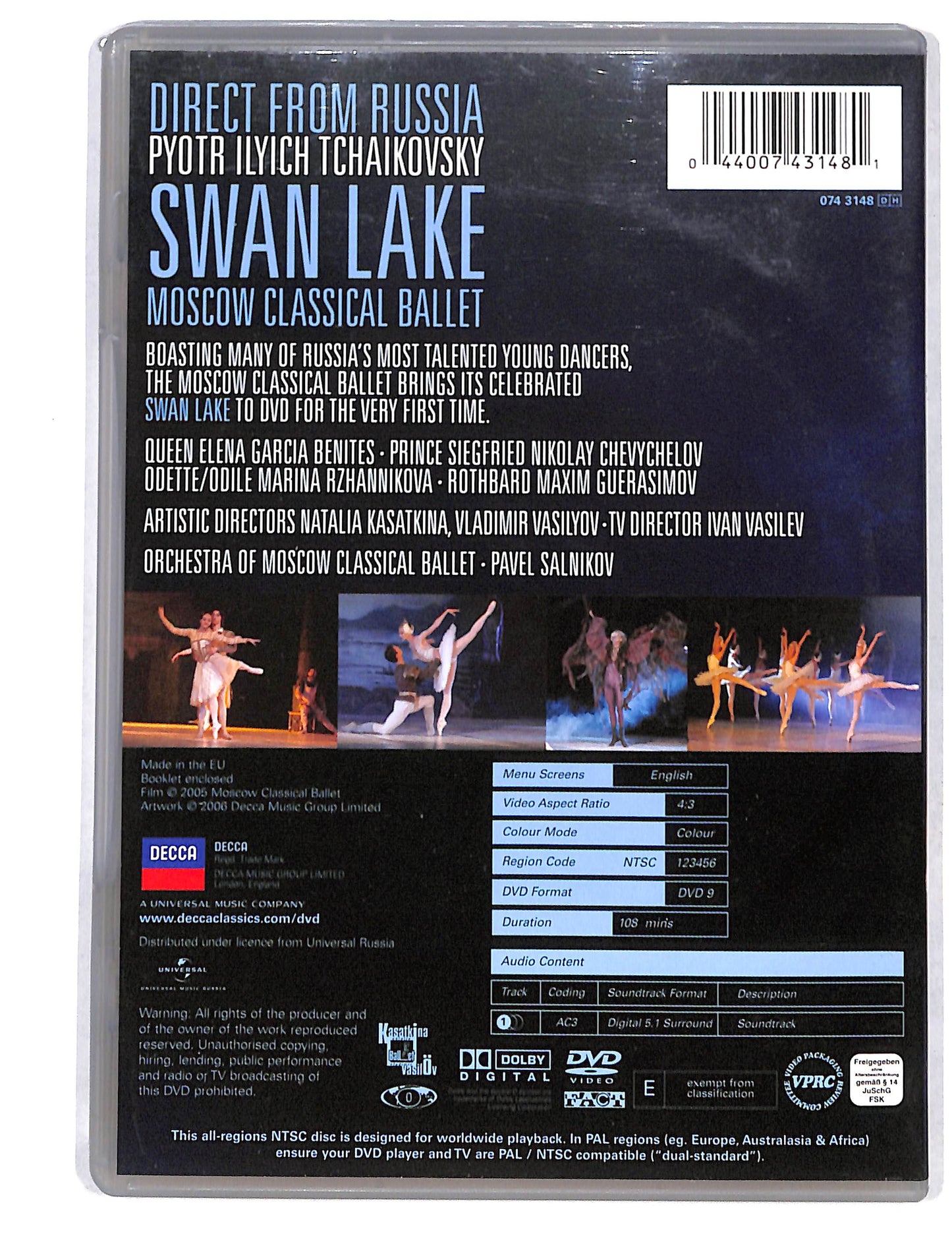 EBOND Tchaikovsky - Il Lago Dei Cigni DVD DB721803
