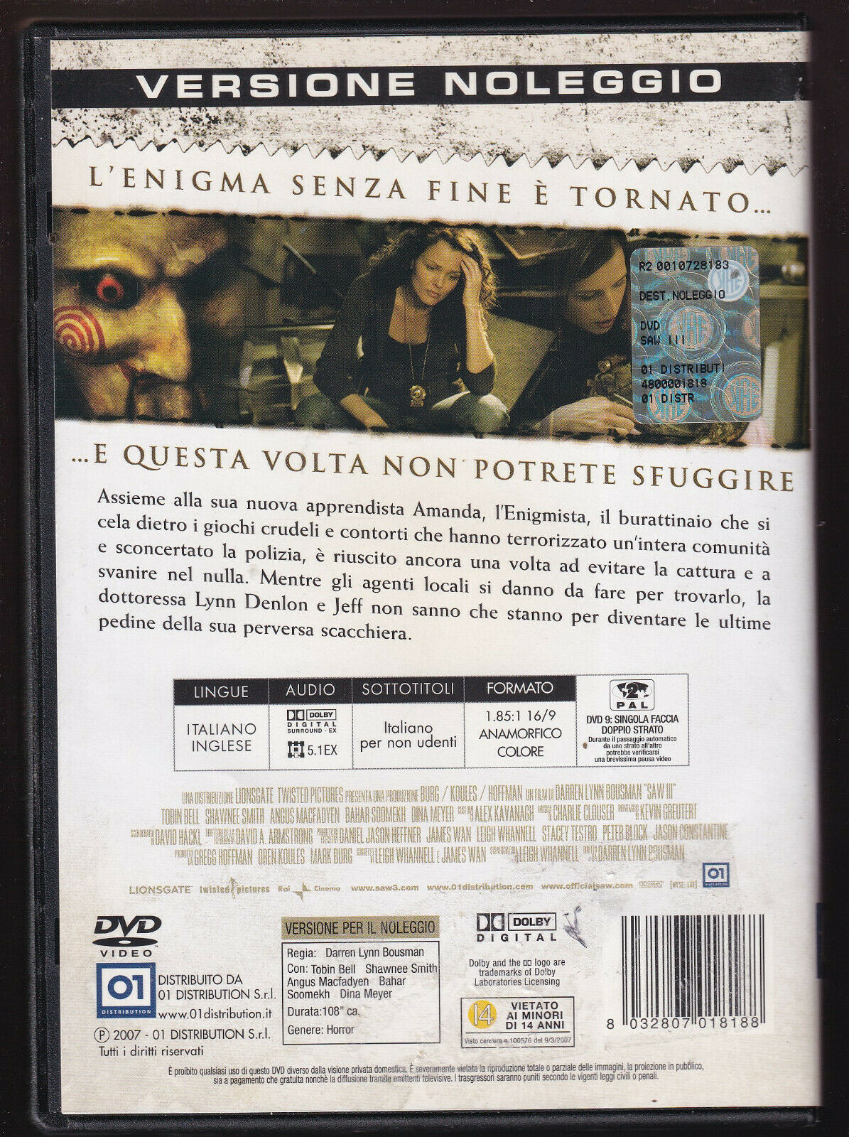 EBOND Saw Iii Ex Noleggio DVD DB722103