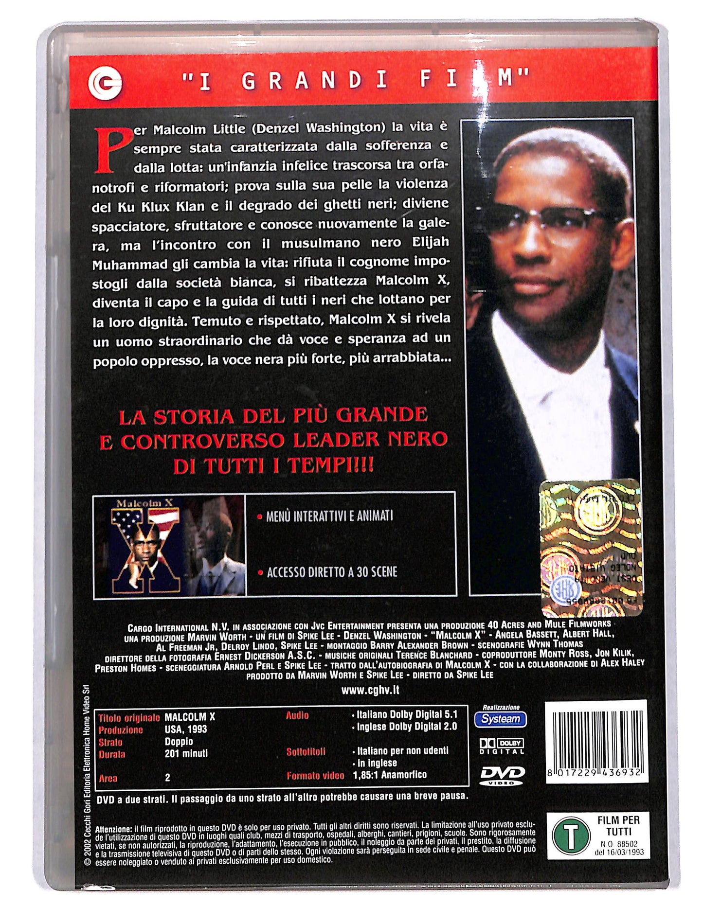 EBOND Malcolm X DVD DB722107