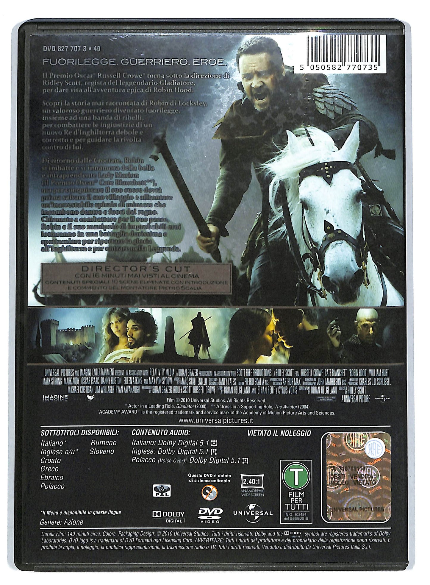 EBOND robin hood - director's cut DVD DB722149