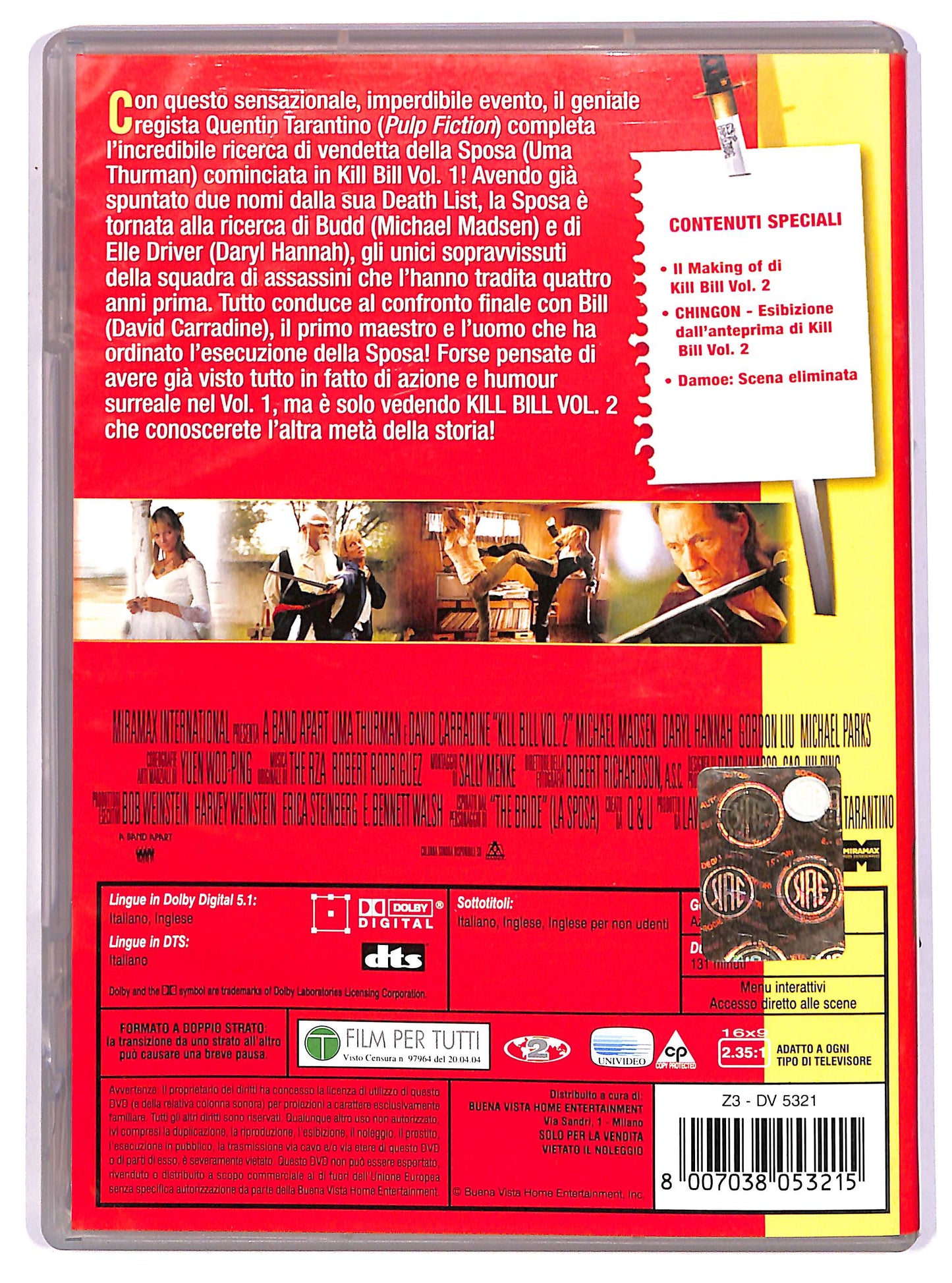 EBOND Kill Bill Volume 2 DVD DB722162