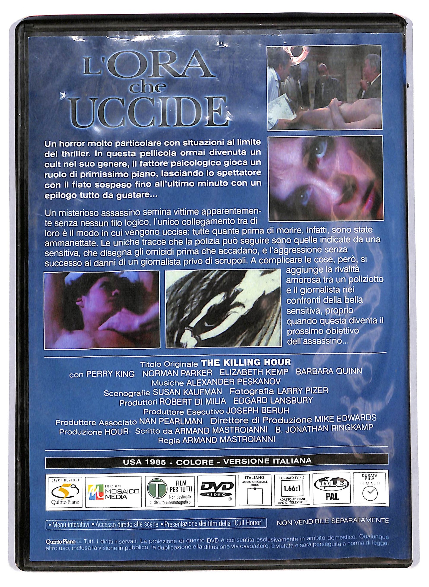 EBOND L'ora che uccide (film 1982) EDITORIALE DVD DB723316