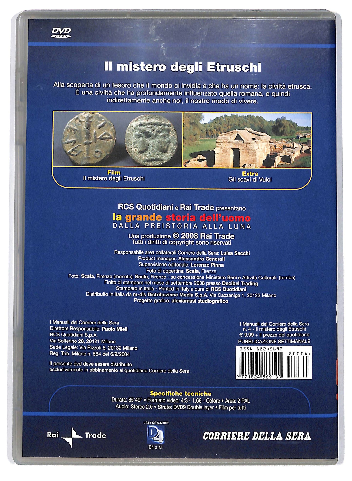 EBOND Il mistero degli Etruschi Volume 4 EDITORIALE DVD DB723815