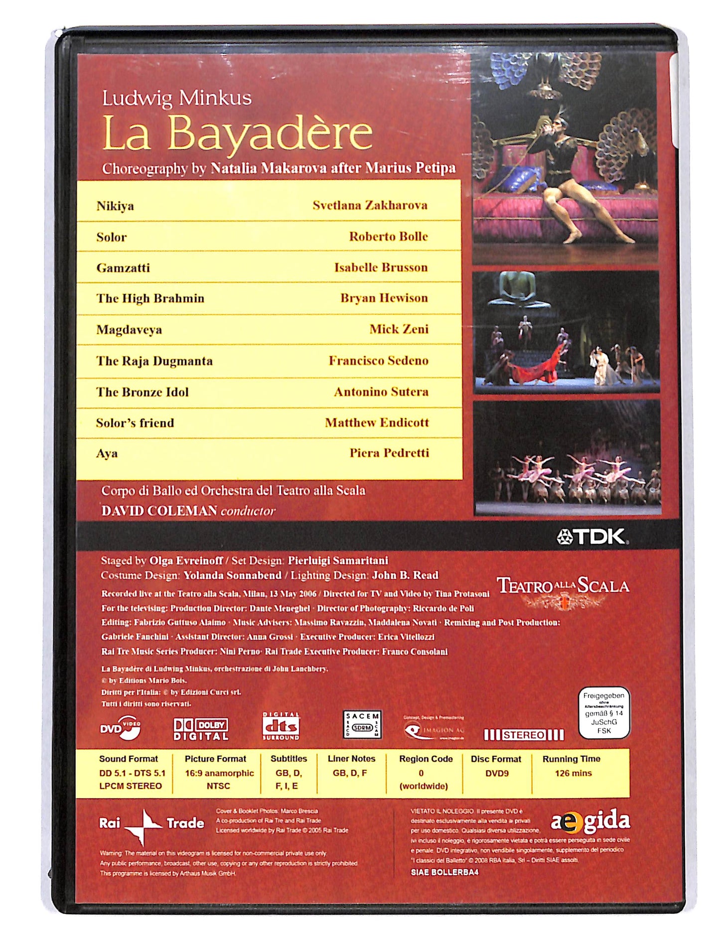 EBOND I Classici del balletto La Bayadere EDITORIALE DVD DB723852