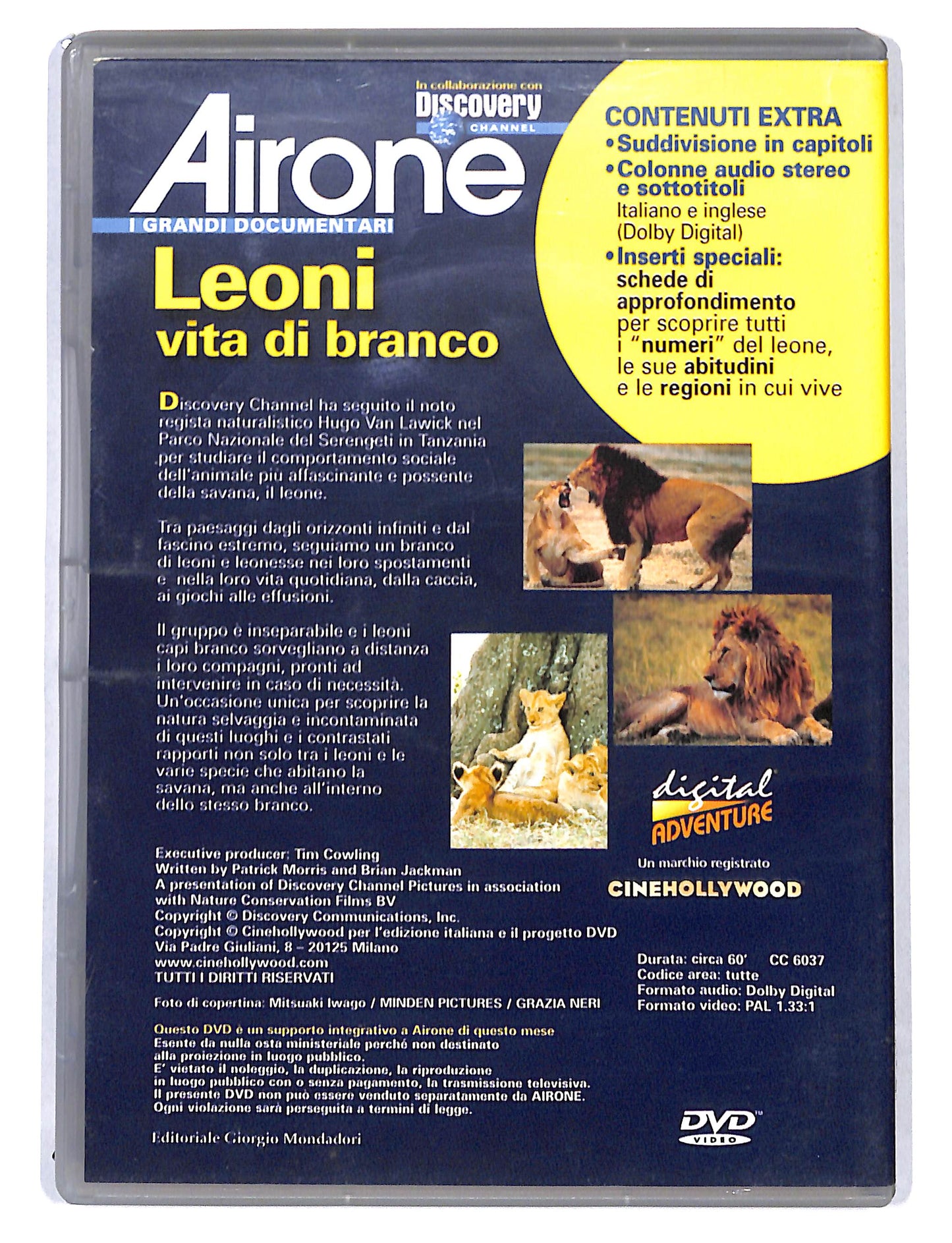EBOND Airone - Leoni vita di branco EDITORIALE DVD DB723854