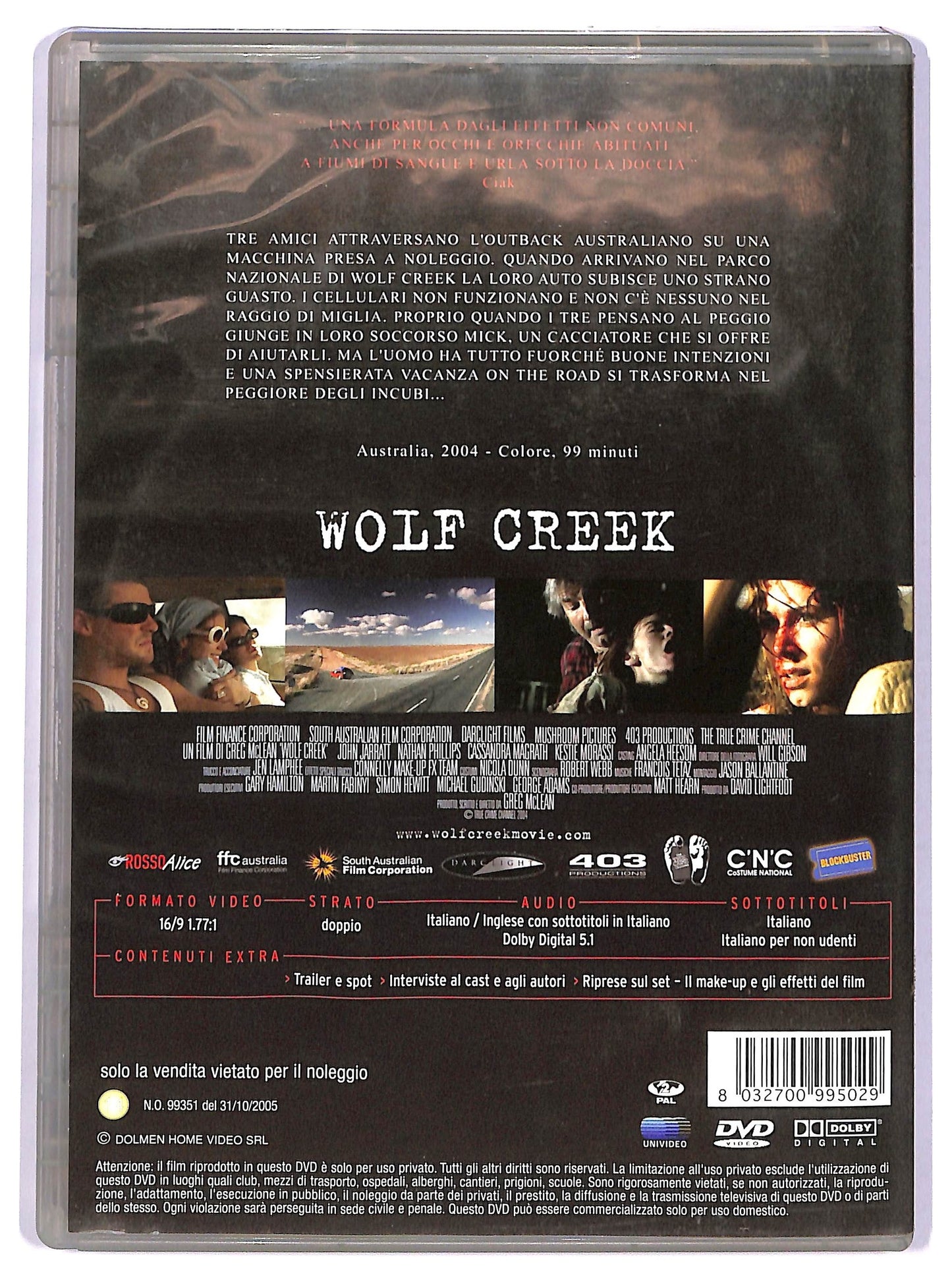 EBOND Wolf Creek NOLEGGIO DVD DB724124