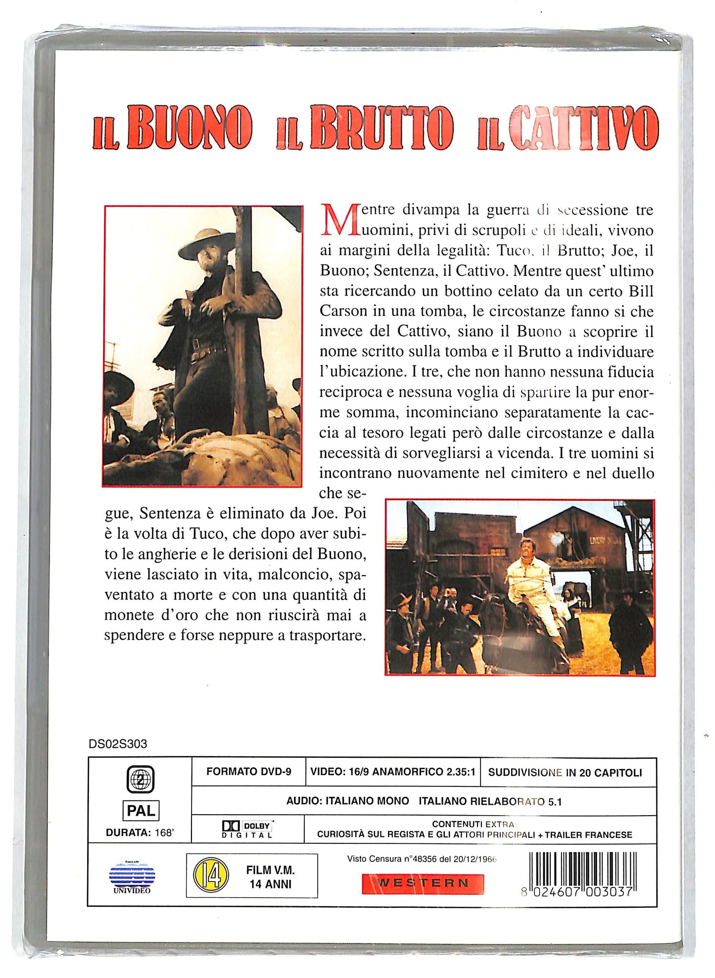 EBOND Il buono Il brutto Il cattivo DVD DB724410