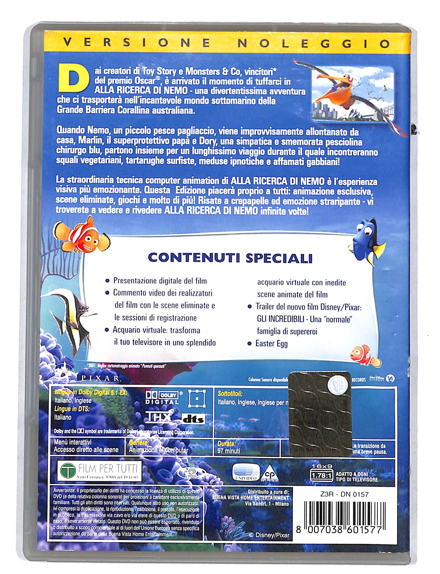 EBOND Alla ricerca di Nemo NOLEGGIO DVD DB724445