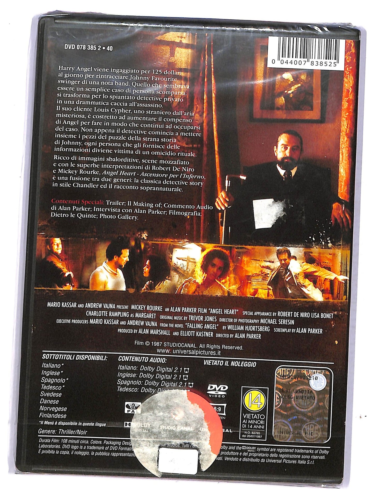 EBOND Angel heart - Ascensore per l'inferno DVD DB724452