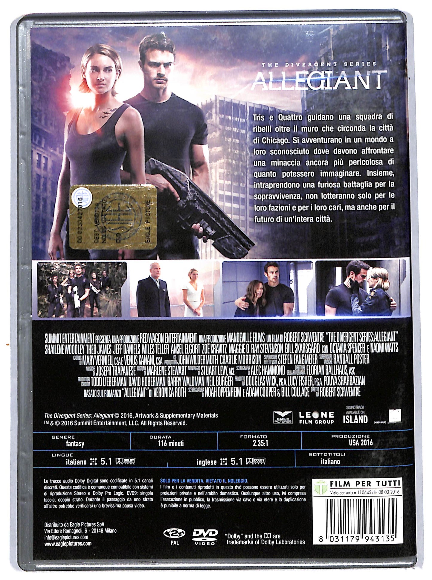 EBOND allegiant NOLEGGIO DVD DB725123