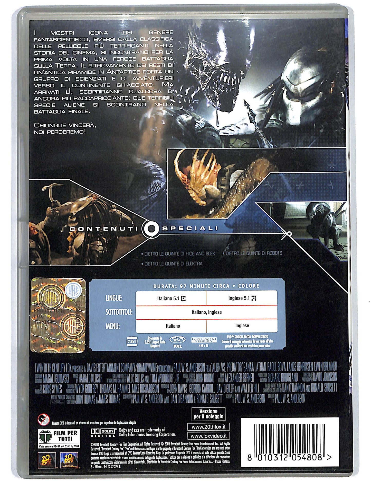 EBOND Alien vs. Predator NOLEGGIO DVD DB725141