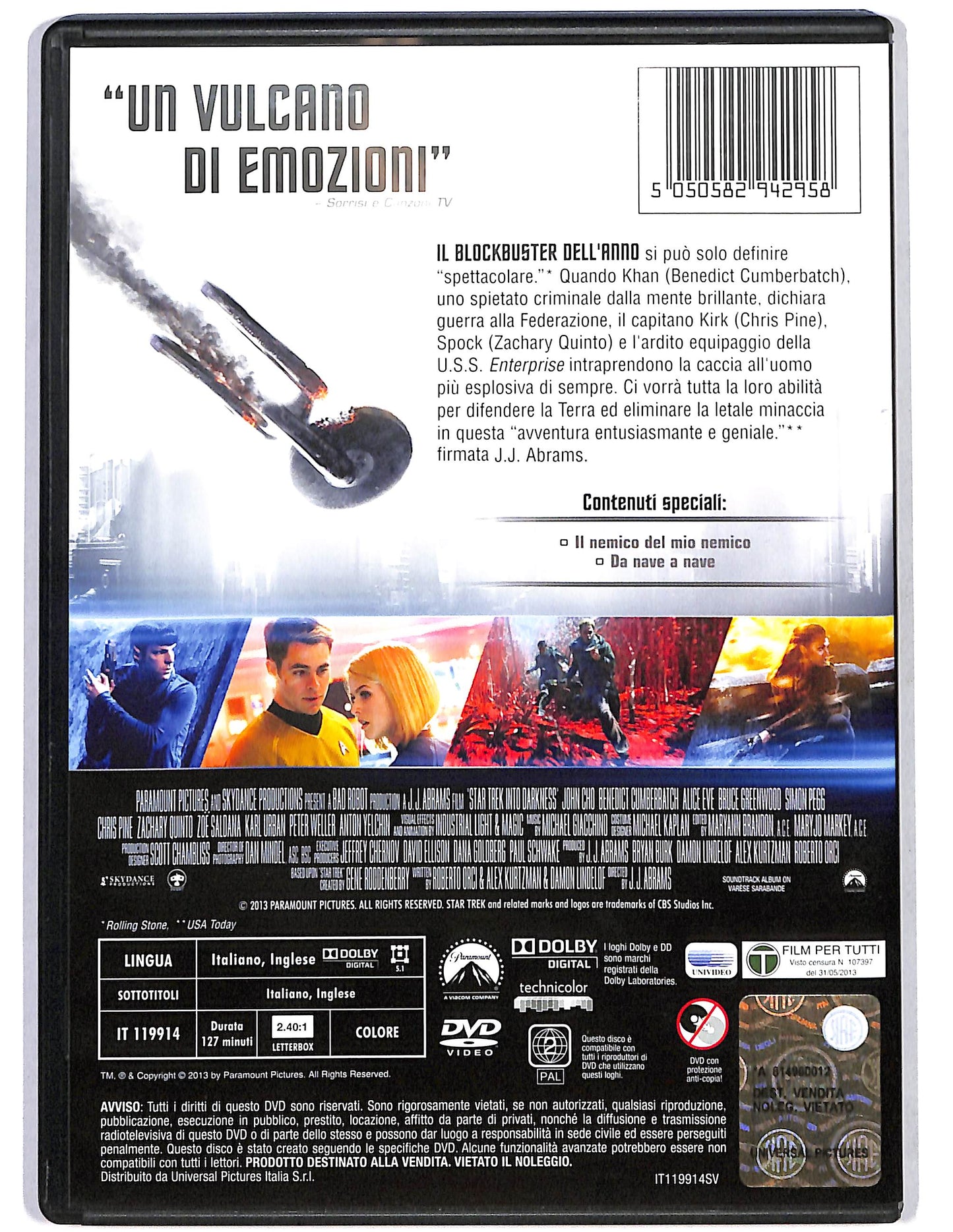 EBOND Into darkness Star Trek DVD DB725154