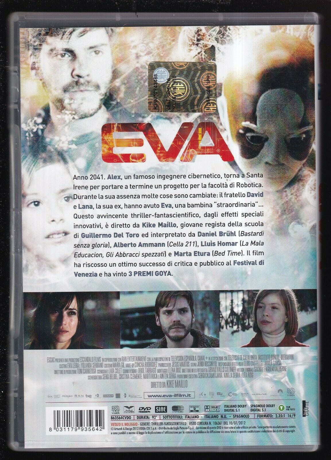 EBOND Eva (2011) Di Kike Maillo NOLEGGIO DVD DB725265