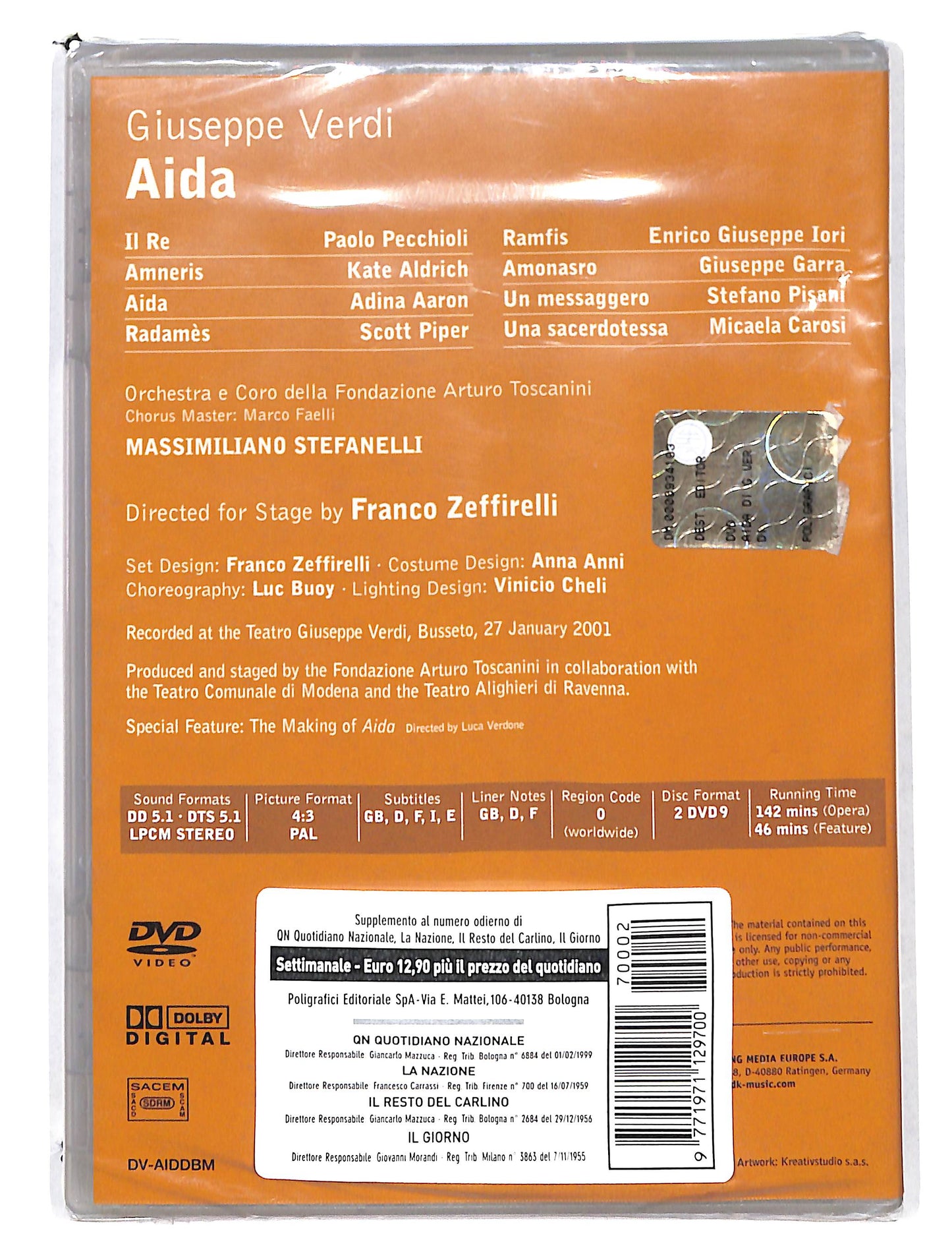 EBOND Zeffirelli Collection - Giuseppe Verdi Aida EDITORIALE DVD DB725410