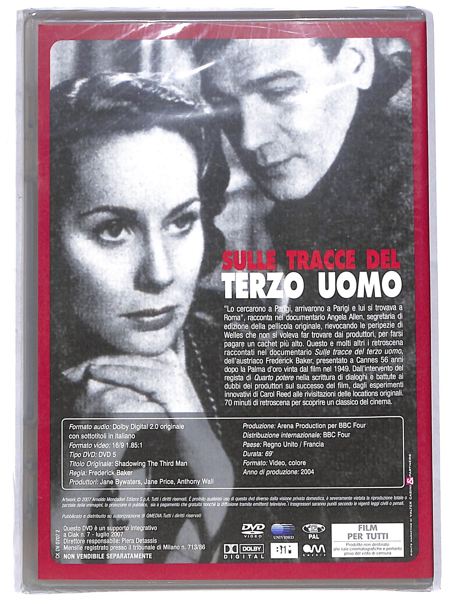 EBOND sulle tracce del terzo uomo EDITORIALE DVD DB725411