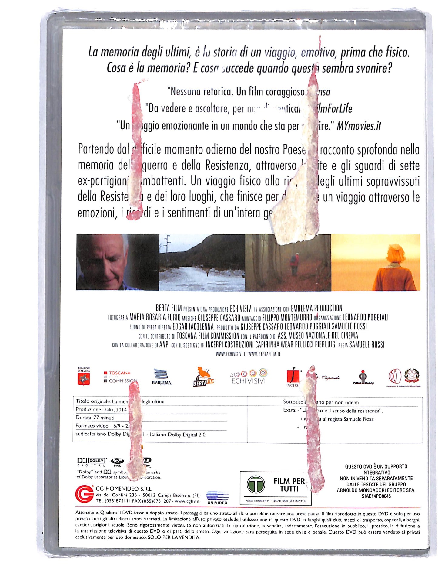 EBOND La Memoria degli Ultimi EDITORIALE DVD DB725601